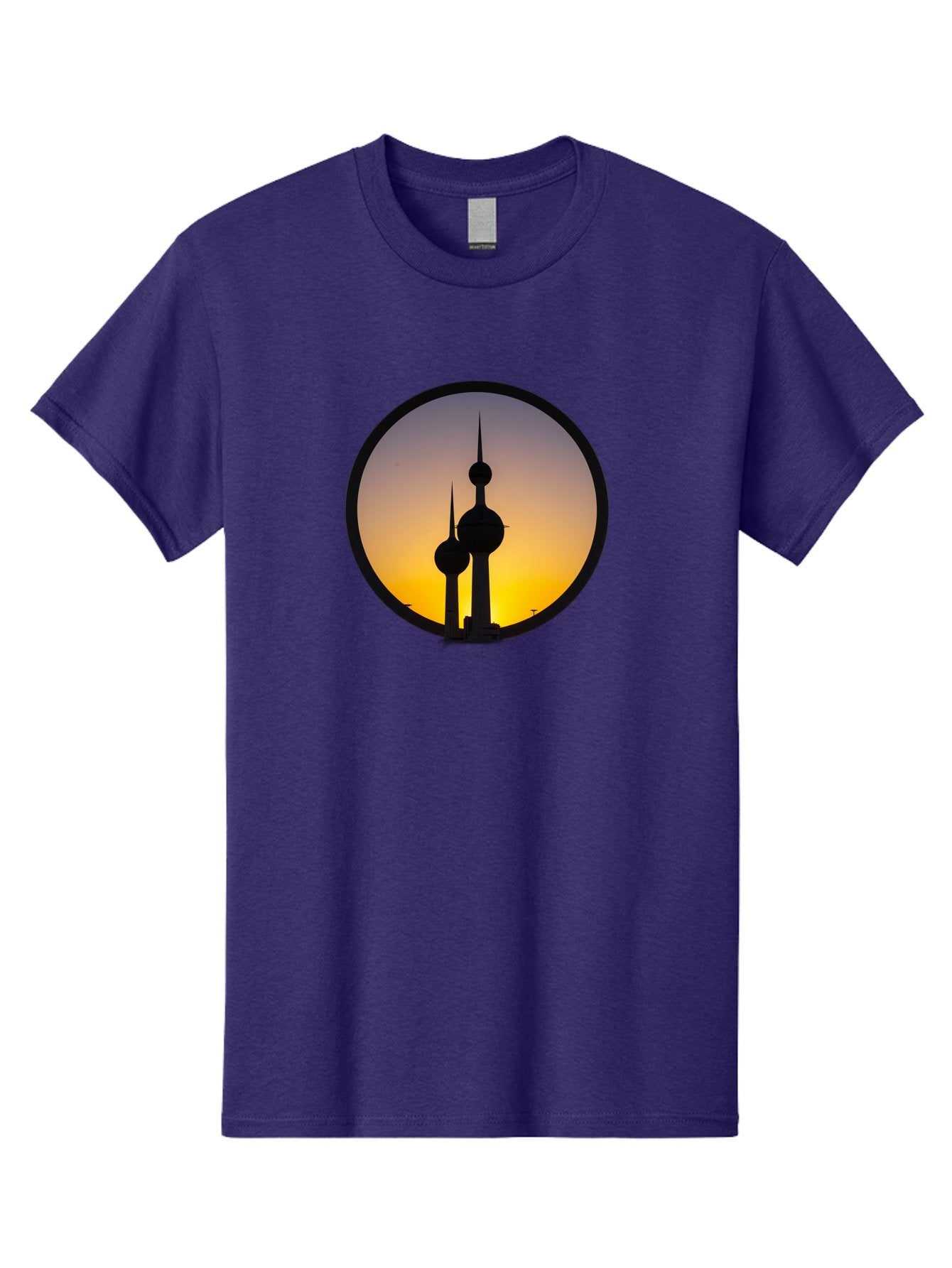 Kuwait-Towers-4 Men'S Graphic Tee, 100% Cotton, Comfortable Casual Summer Wear, Machine Washable, Vintage Camera, Old Camera, Antique Camera, Black Camera, Classic Photography, Photography Equipment, Nostalgic Device, Film Camera, Camera Art Bag671 6