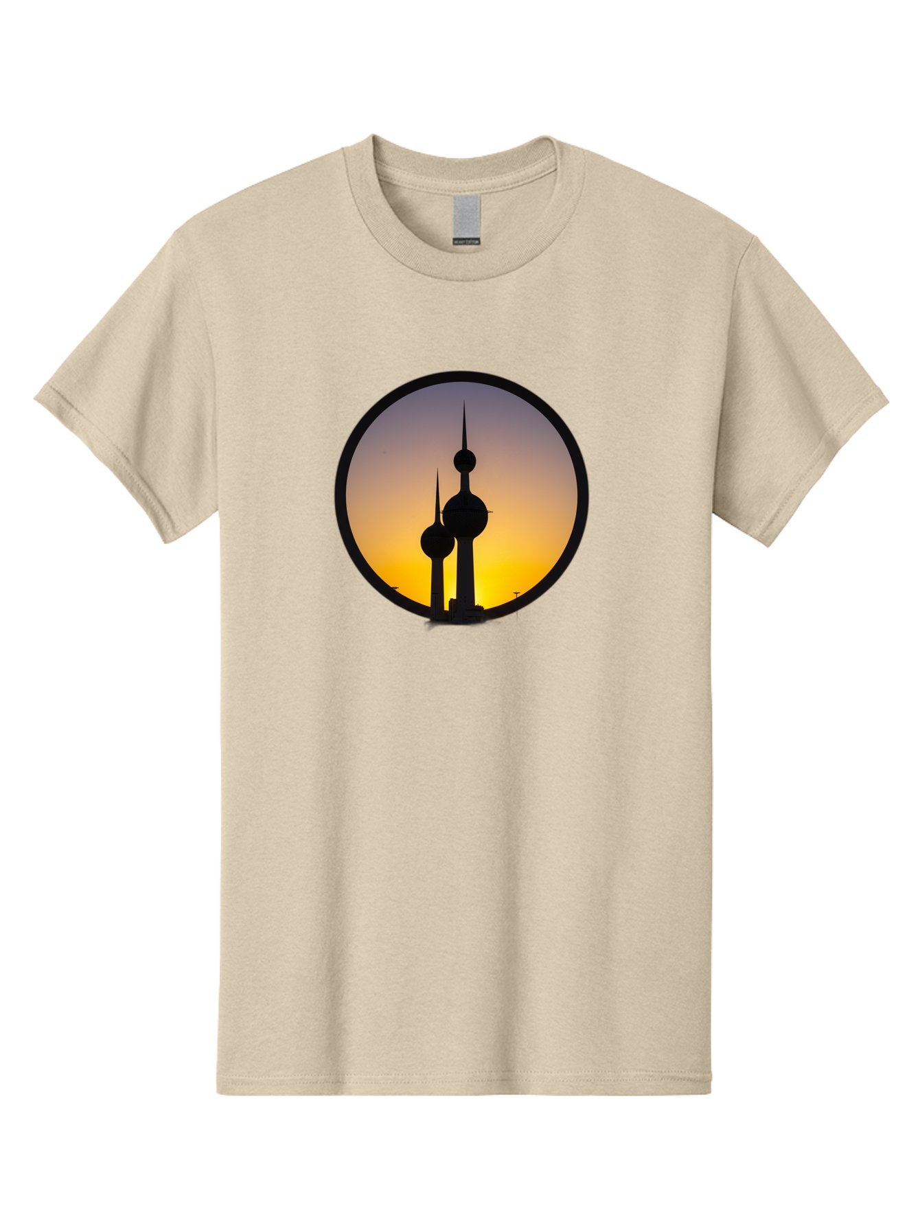 Kuwait-Towers-4 Men'S Graphic Tee, 100% Cotton, Comfortable Casual Summer Wear, Machine Washable, Vintage Camera, Old Camera, Antique Camera, Black Camera, Classic Photography, Photography Equipment, Nostalgic Device, Film Camera, Camera Art Bag671 10