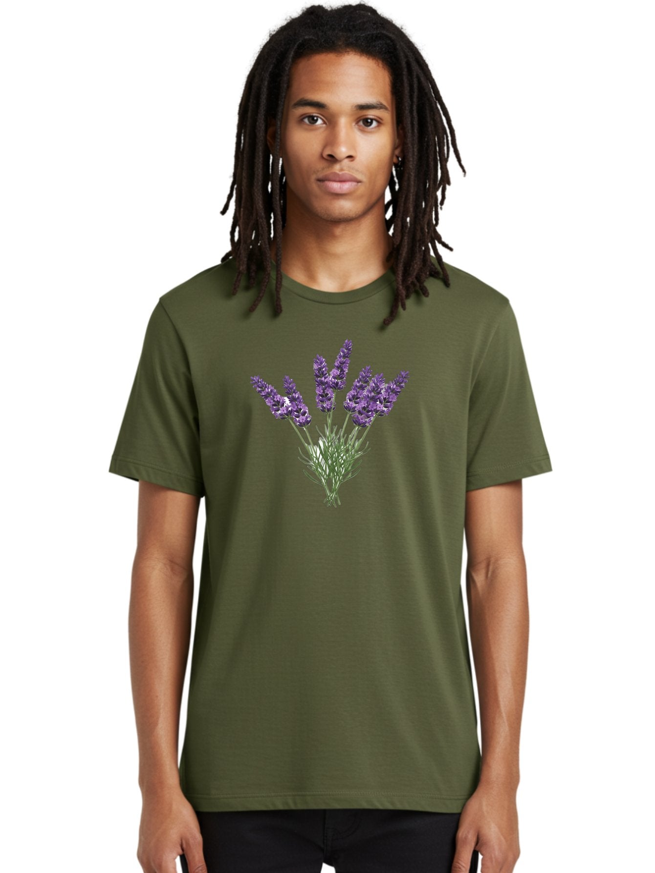Lavender-Flowers Men'S Graphic Tee, 100% Cotton, Comfortable Casual Summer Wear, Machine Washable, Vintage Camera, Old Camera, Antique Camera, Black Camera, Classic Photography, Photography Equipment, Nostalgic Device, Film Camera, Camera Art Bag682 20