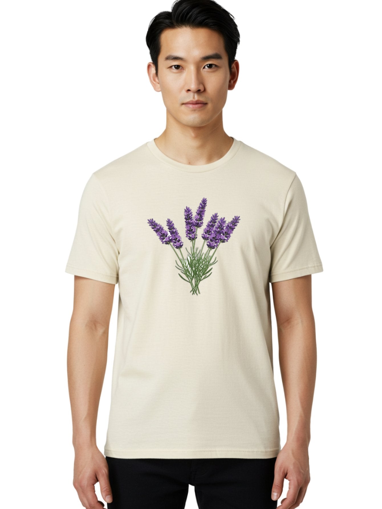 Lavender-Flowers Men'S Graphic Tee, 100% Cotton, Comfortable Casual Summer Wear, Machine Washable, Vintage Camera, Old Camera, Antique Camera, Black Camera, Classic Photography, Photography Equipment, Nostalgic Device, Film Camera, Camera Art Bag682 29
