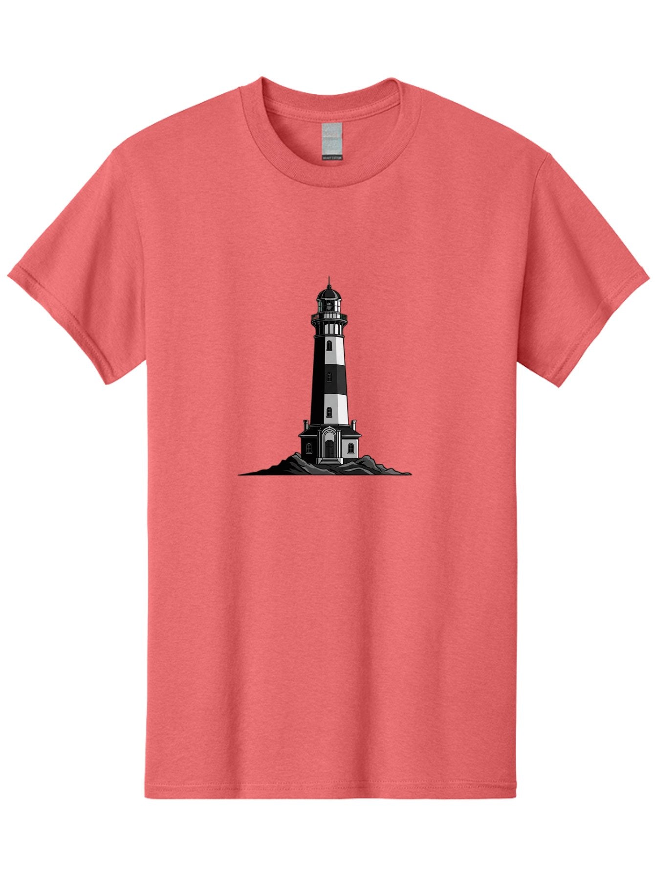 Lighthouse-11 Men'S Graphic Tee, 100% Cotton, Comfortable Casual Summer Wear, Machine Washable, Vintage Camera, Old Camera, Antique Camera, Black Camera, Classic Photography, Photography Equipment, Nostalgic Device, Film Camera, Camera Art Bag700 14