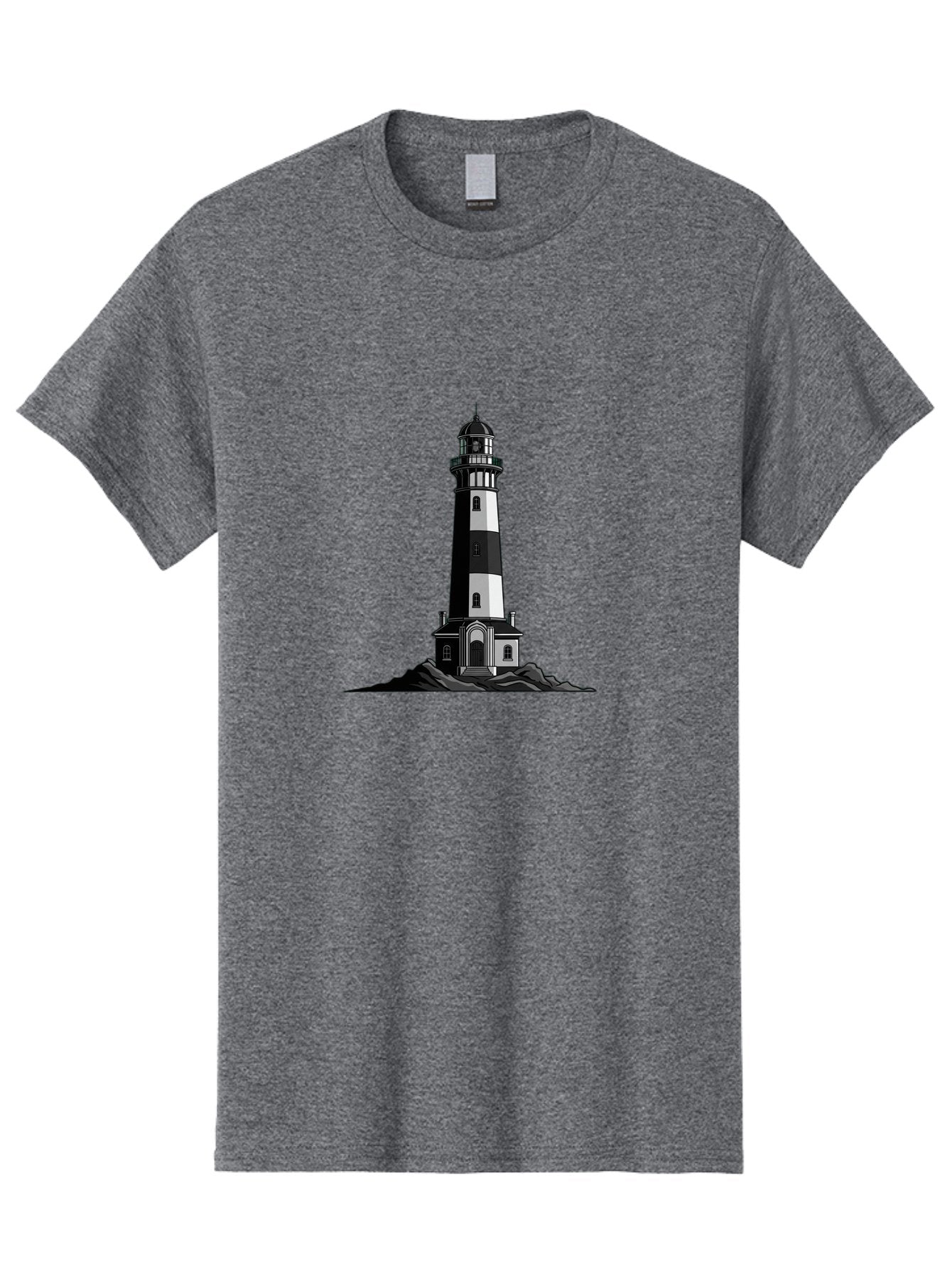 Lighthouse-11 Men'S Graphic Tee, 100% Cotton, Comfortable Casual Summer Wear, Machine Washable, Vintage Camera, Old Camera, Antique Camera, Black Camera, Classic Photography, Photography Equipment, Nostalgic Device, Film Camera, Camera Art Bag700 3