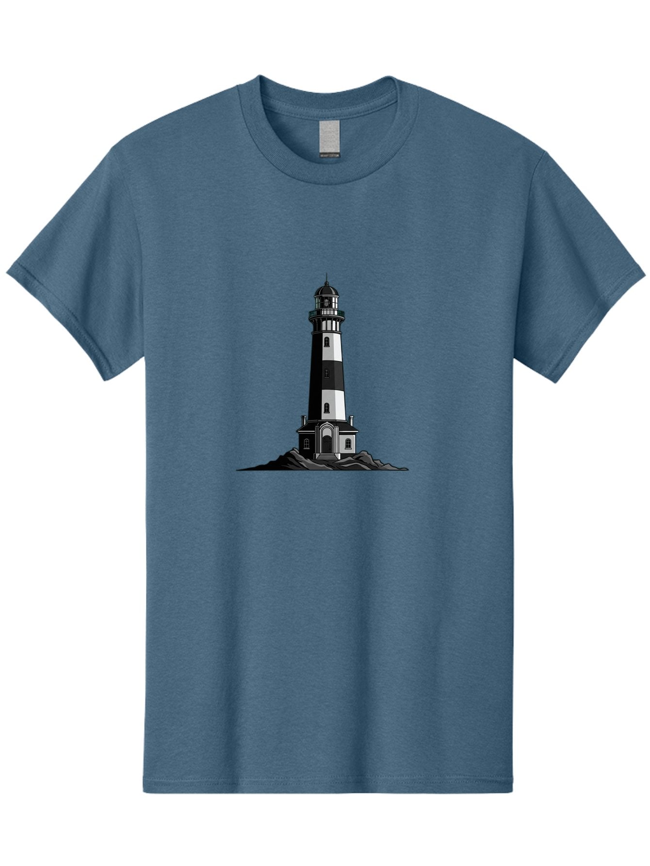 Lighthouse-11 Men'S Graphic Tee, 100% Cotton, Comfortable Casual Summer Wear, Machine Washable, Vintage Camera, Old Camera, Antique Camera, Black Camera, Classic Photography, Photography Equipment, Nostalgic Device, Film Camera, Camera Art Bag700 15