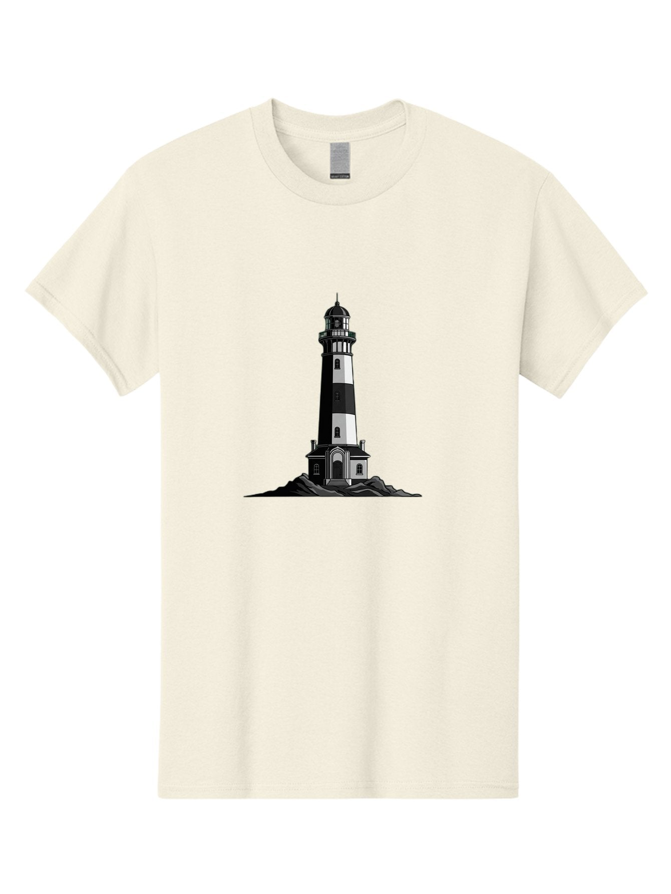 Lighthouse-11 Men'S Graphic Tee, 100% Cotton, Comfortable Casual Summer Wear, Machine Washable, Vintage Camera, Old Camera, Antique Camera, Black Camera, Classic Photography, Photography Equipment, Nostalgic Device, Film Camera, Camera Art Bag700 8