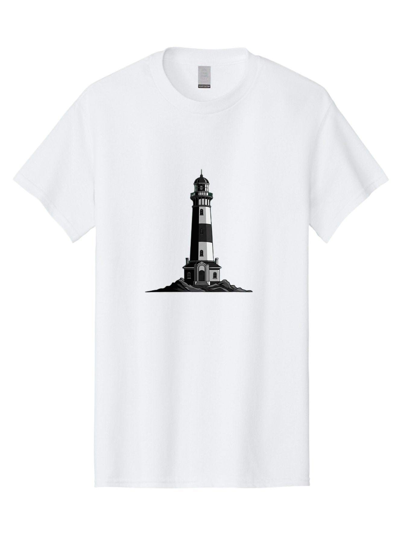 Lighthouse-11 Men'S Graphic Tee, 100% Cotton, Comfortable Casual Summer Wear, Machine Washable, Vintage Camera, Old Camera, Antique Camera, Black Camera, Classic Photography, Photography Equipment, Nostalgic Device, Film Camera, Camera Art Bag700 7