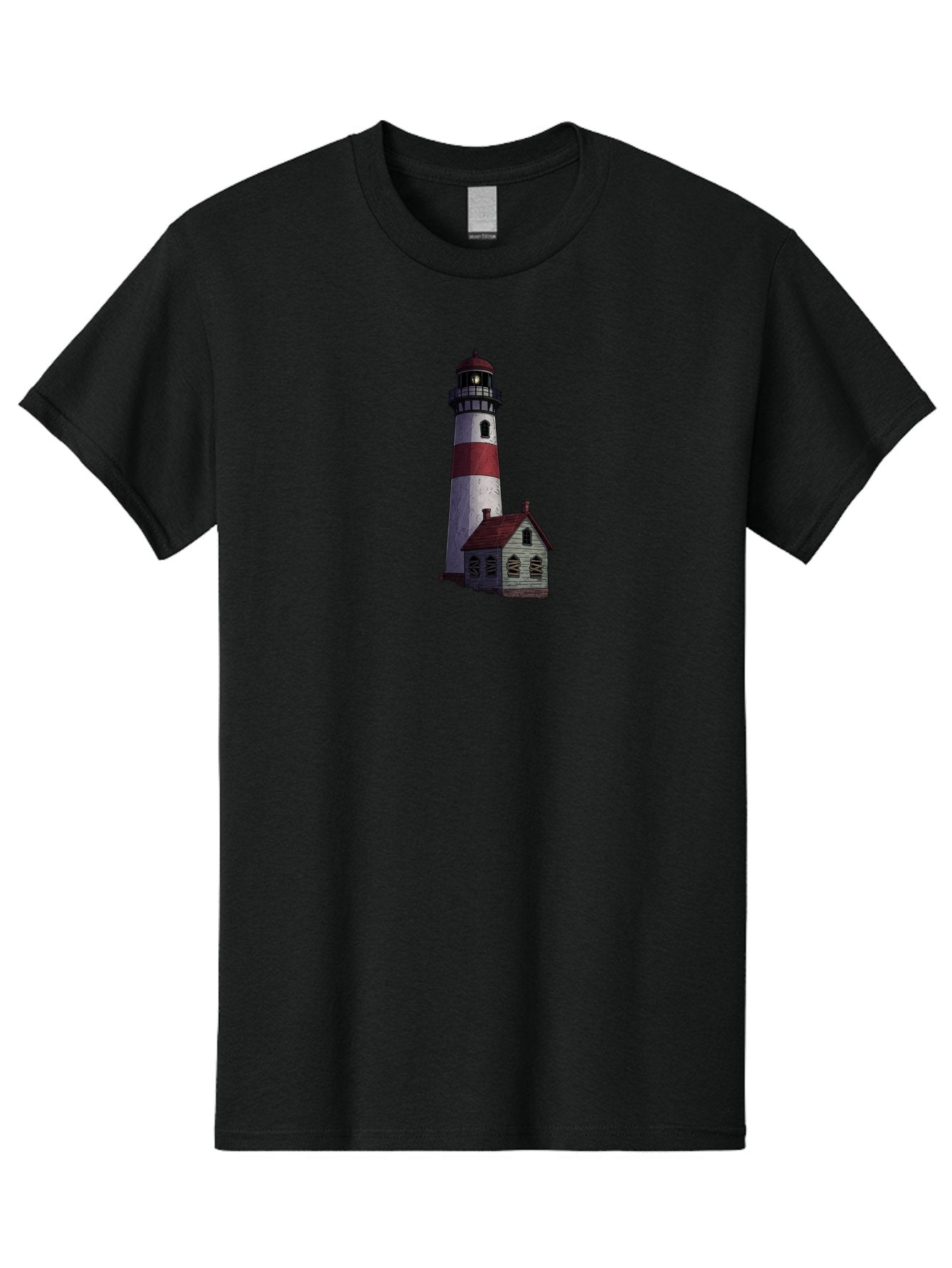Lighthouse-12 Men'S Graphic Tee, 100% Cotton, Comfortable Casual Summer Wear, Machine Washable, Vintage Camera, Old Camera, Antique Camera, Black Camera, Classic Photography, Photography Equipment, Nostalgic Device, Film Camera, Camera Art Bag701 13