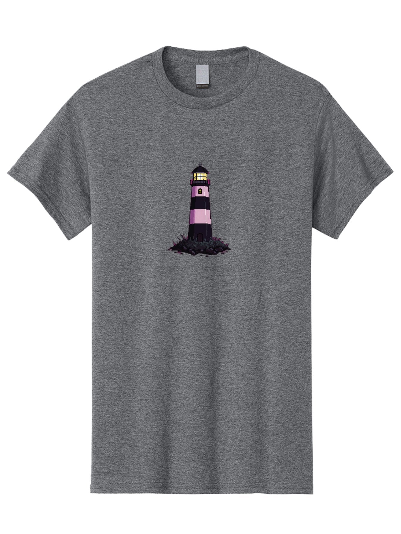 Lighthouse-13 Men'S Graphic Tee, 100% Cotton, Comfortable Casual Summer Wear, Machine Washable, Vintage Camera, Old Camera, Antique Camera, Black Camera, Classic Photography, Photography Equipment, Nostalgic Device, Film Camera, Camera Art Bag702 13