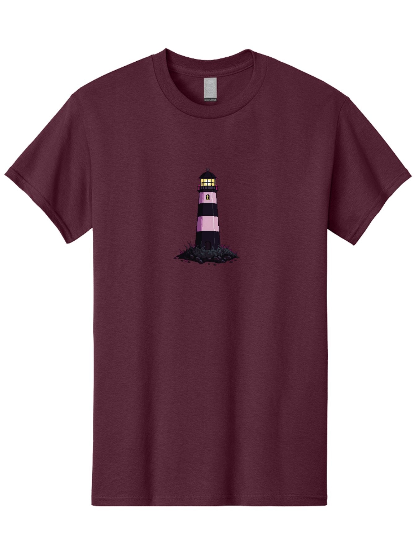 Lighthouse-13 Men'S Graphic Tee, 100% Cotton, Comfortable Casual Summer Wear, Machine Washable, Vintage Camera, Old Camera, Antique Camera, Black Camera, Classic Photography, Photography Equipment, Nostalgic Device, Film Camera, Camera Art Bag702