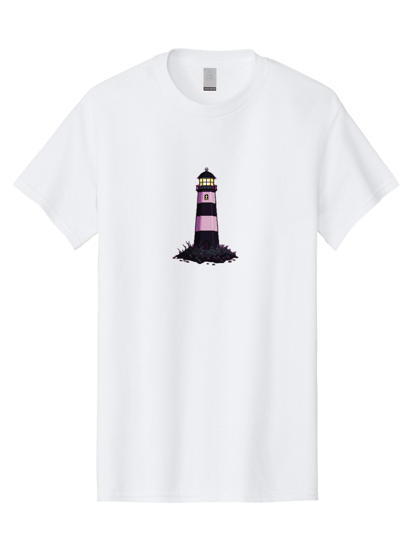 Lighthouse-13 Men'S Graphic Tee, 100% Cotton, Comfortable Casual Summer Wear, Machine Washable, Vintage Camera, Old Camera, Antique Camera, Black Camera, Classic Photography, Photography Equipment, Nostalgic Device, Film Camera, Camera Art Bag702