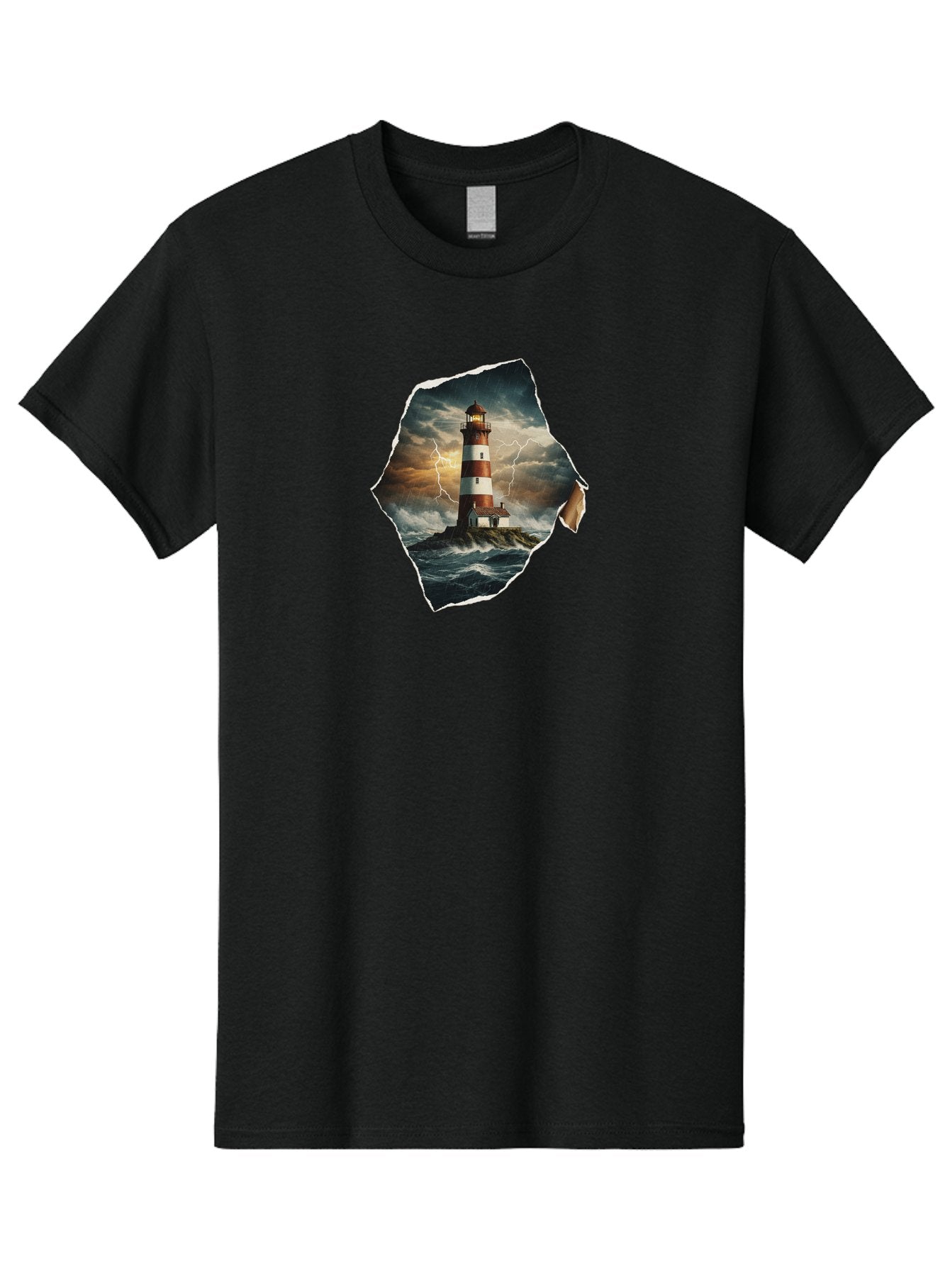 Lighthouse-14 Men'S Graphic Tee, 100% Cotton, Comfortable Casual Summer Wear, Machine Washable, Vintage Camera, Old Camera, Antique Camera, Black Camera, Classic Photography, Photography Equipment, Nostalgic Device, Film Camera, Camera Art Bag703 15