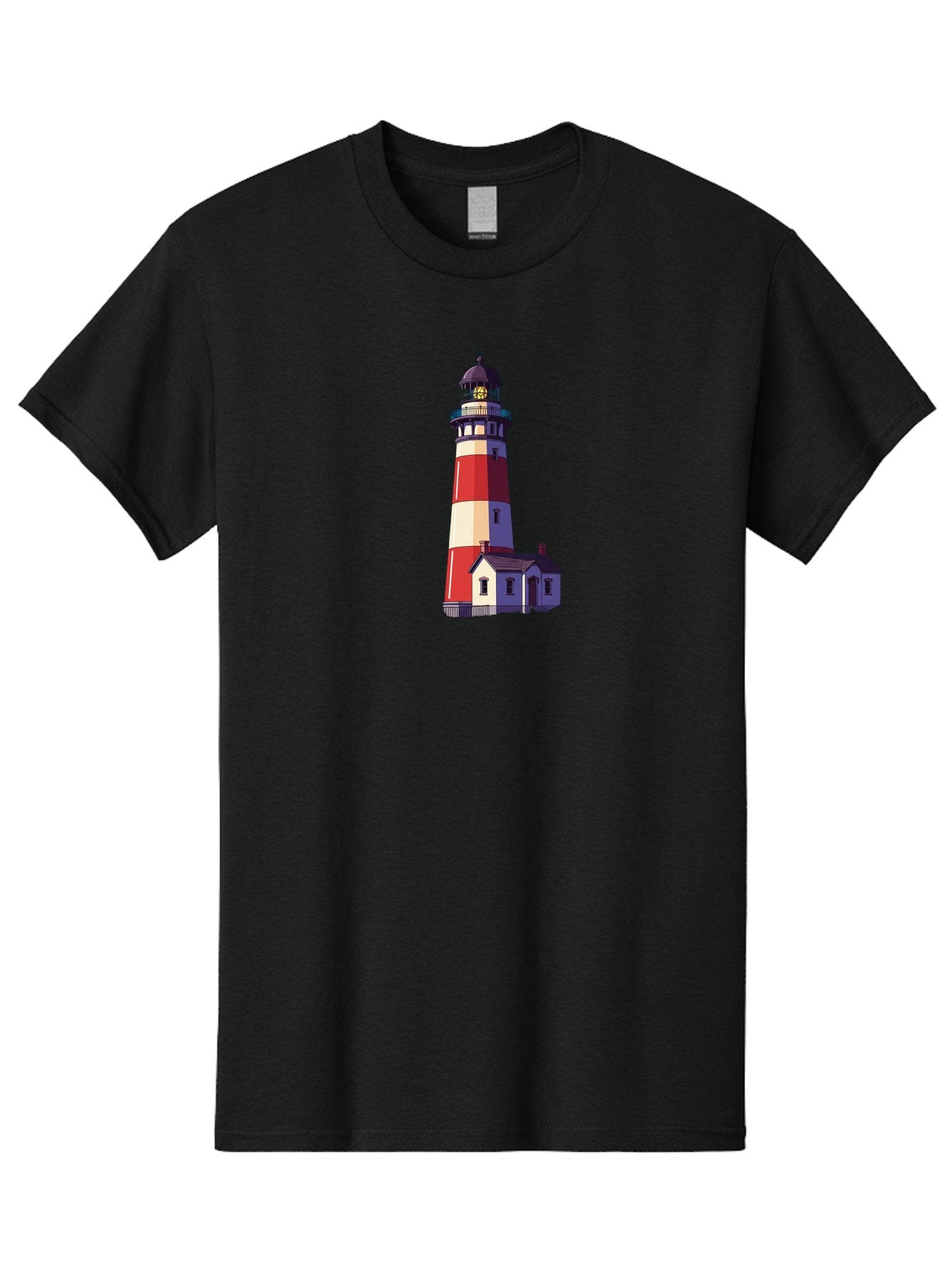 Lighthouse-15 Men'S Graphic Tee, 100% Cotton, Comfortable Casual Summer Wear, Machine Washable, Vintage Camera, Old Camera, Antique Camera, Black Camera, Classic Photography, Photography Equipment, Nostalgic Device, Film Camera, Camera Art Bag704 12