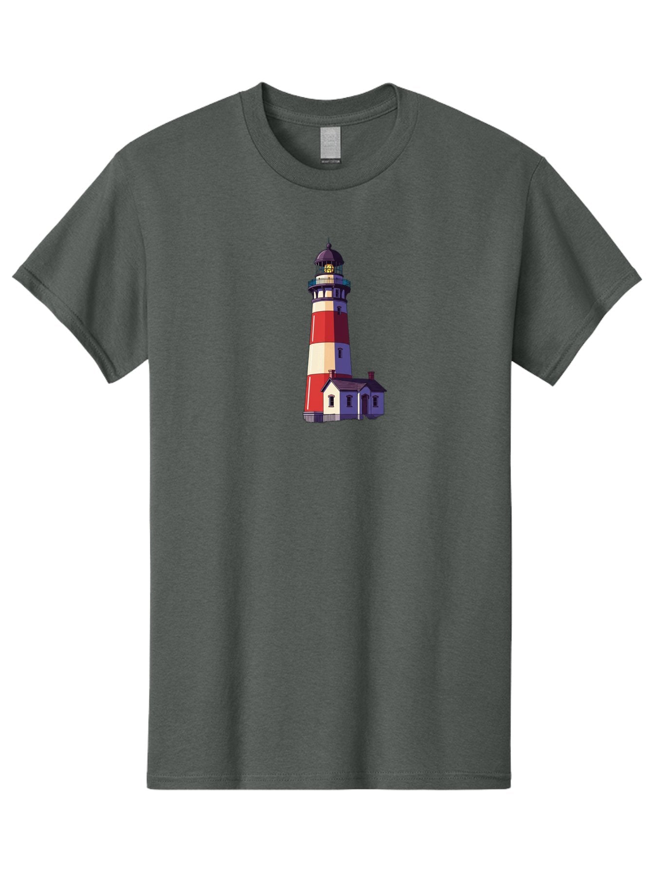 Lighthouse-15 Men'S Graphic Tee, 100% Cotton, Comfortable Casual Summer Wear, Machine Washable, Vintage Camera, Old Camera, Antique Camera, Black Camera, Classic Photography, Photography Equipment, Nostalgic Device, Film Camera, Camera Art Bag704 6