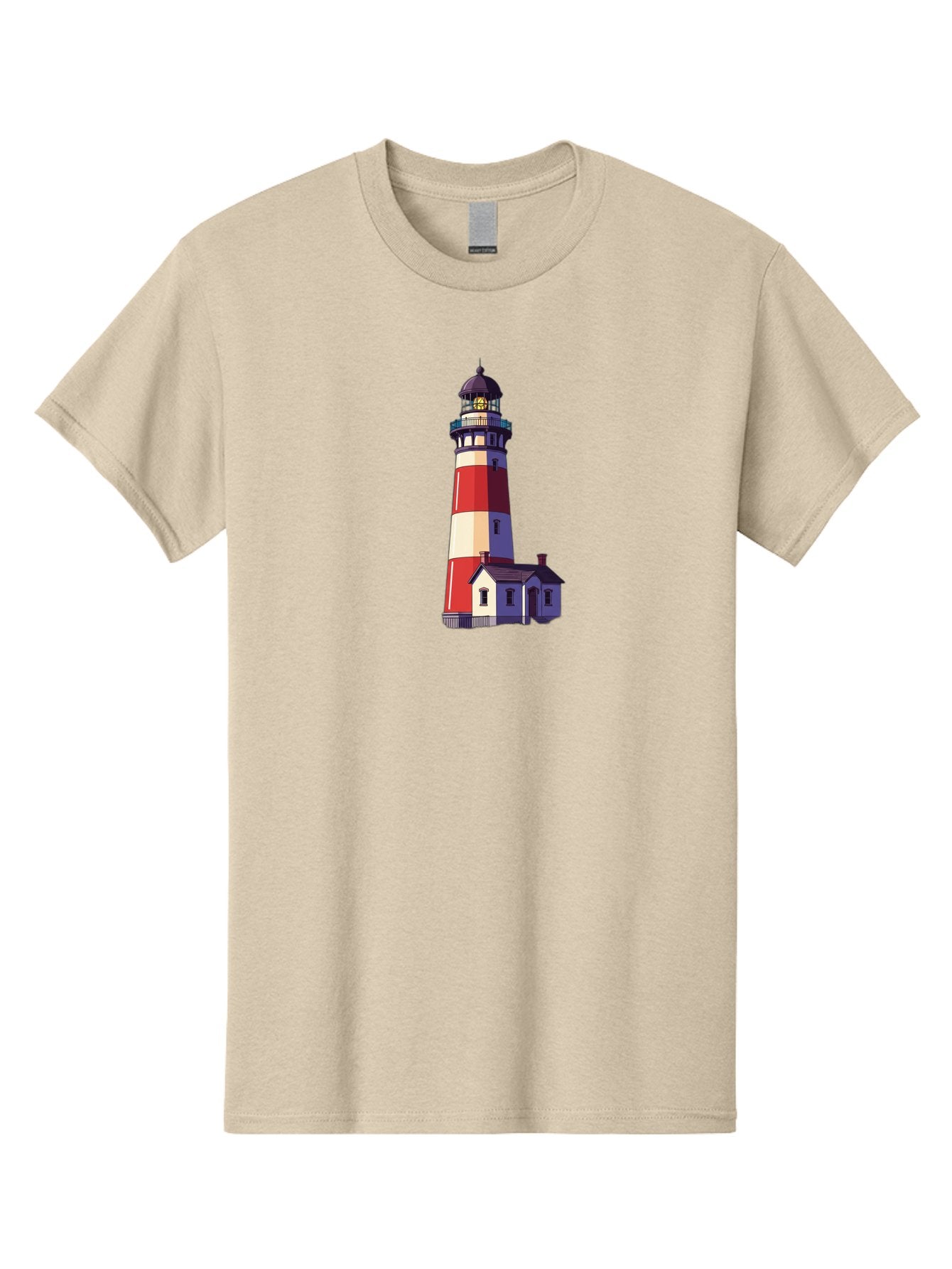 Lighthouse-15 Men'S Graphic Tee, 100% Cotton, Comfortable Casual Summer Wear, Machine Washable, Vintage Camera, Old Camera, Antique Camera, Black Camera, Classic Photography, Photography Equipment, Nostalgic Device, Film Camera, Camera Art Bag704