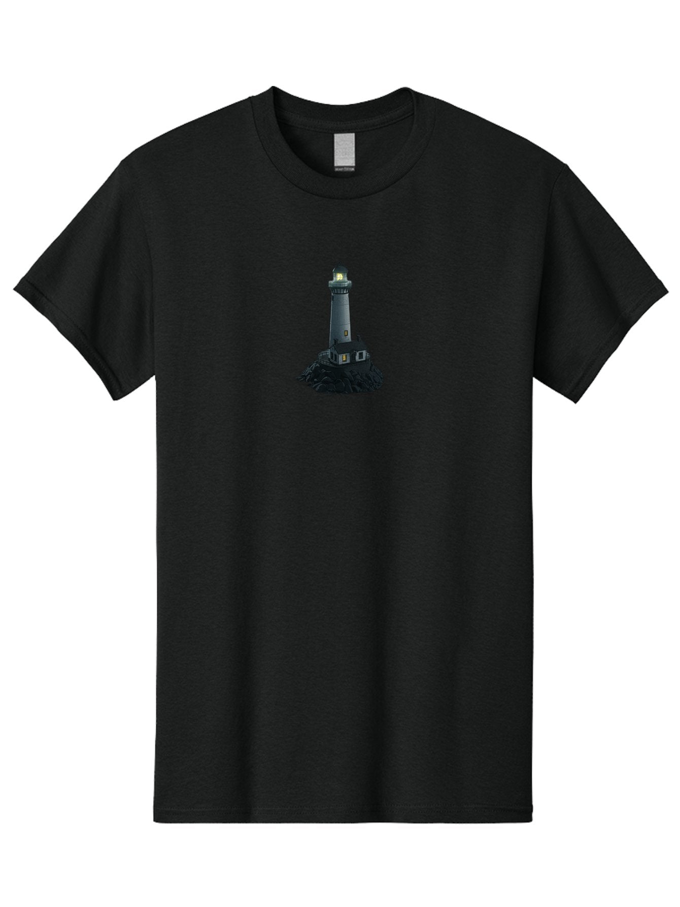 Lighthouse-2 Men'S Graphic Tee, 100% Cotton, Comfortable Casual Summer Wear, Machine Washable, Vintage Camera, Old Camera, Antique Camera, Black Camera, Classic Photography, Photography Equipment, Nostalgic Device, Film Camera, Camera Art Bag706