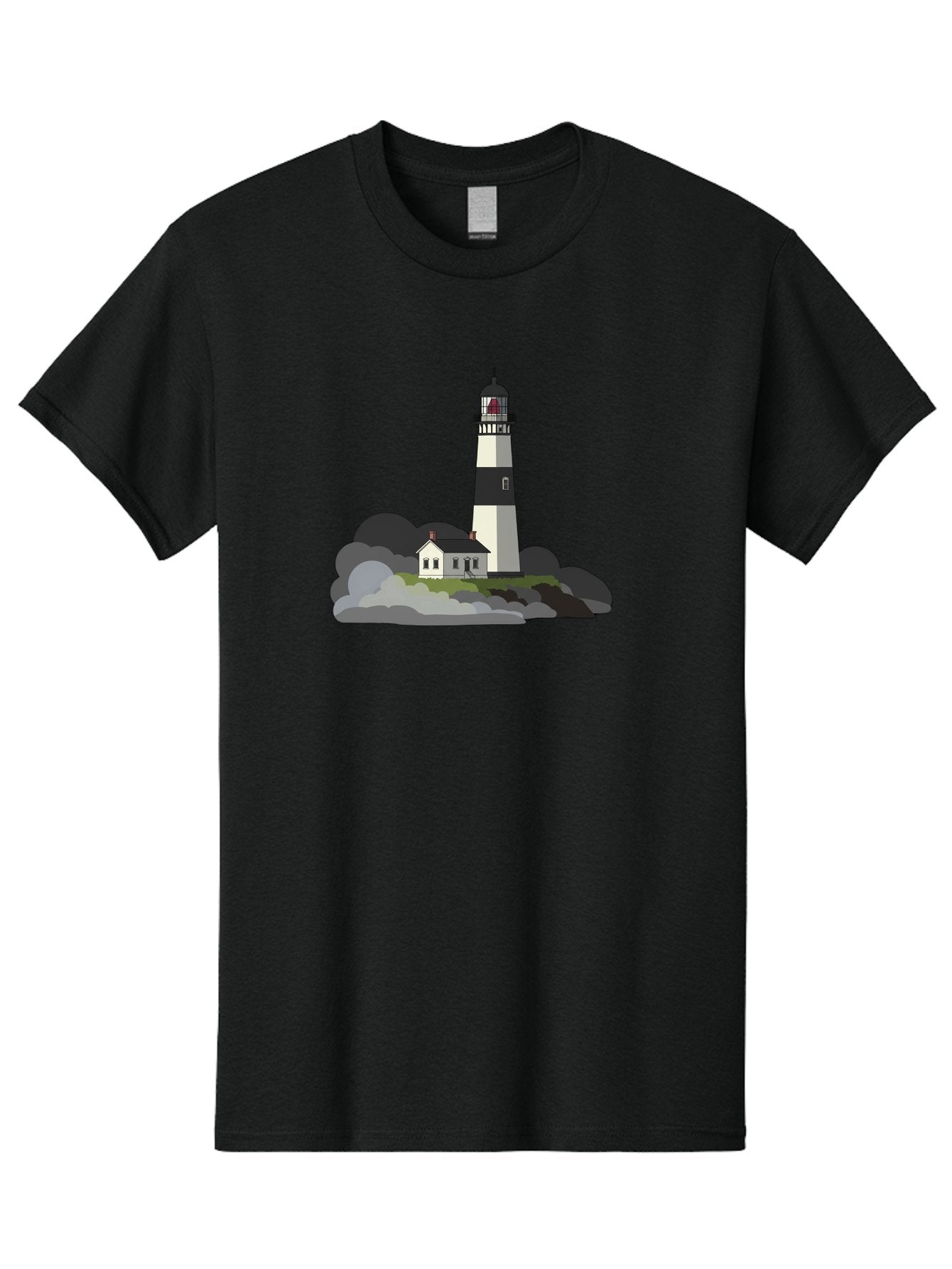 Lighthouse-3 Men'S Graphic Tee, 100% Cotton, Comfortable Casual Summer Wear, Machine Washable, Vintage Camera, Old Camera, Antique Camera, Black Camera, Classic Photography, Photography Equipment, Nostalgic Device, Film Camera, Camera Art Bag707 5