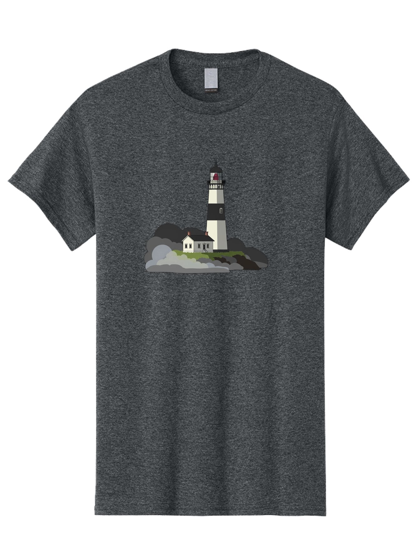 Lighthouse-3 Men'S Graphic Tee, 100% Cotton, Comfortable Casual Summer Wear, Machine Washable, Vintage Camera, Old Camera, Antique Camera, Black Camera, Classic Photography, Photography Equipment, Nostalgic Device, Film Camera, Camera Art Bag707 6