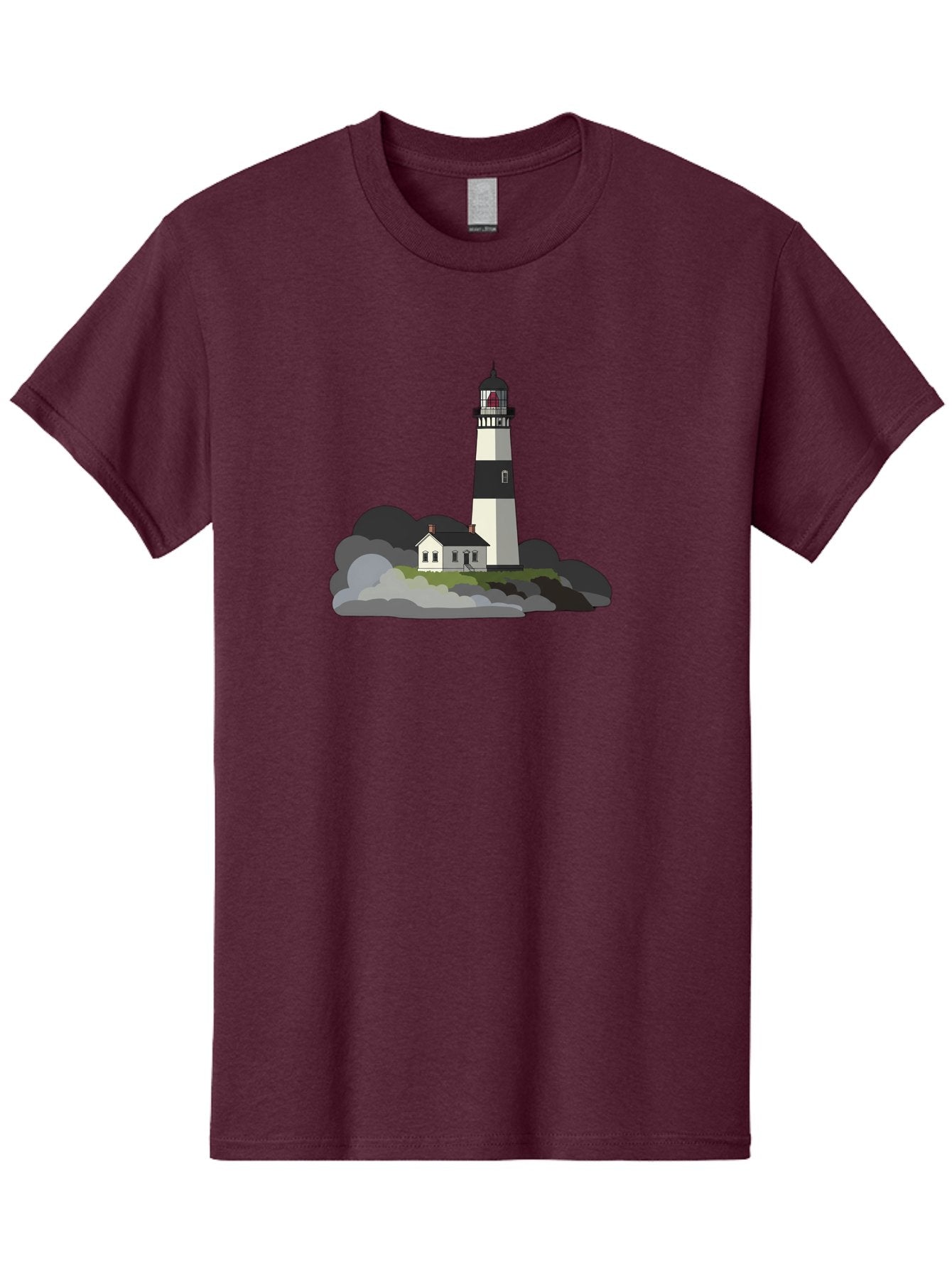 Lighthouse-3 Men'S Graphic Tee, 100% Cotton, Comfortable Casual Summer Wear, Machine Washable, Vintage Camera, Old Camera, Antique Camera, Black Camera, Classic Photography, Photography Equipment, Nostalgic Device, Film Camera, Camera Art Bag707 9