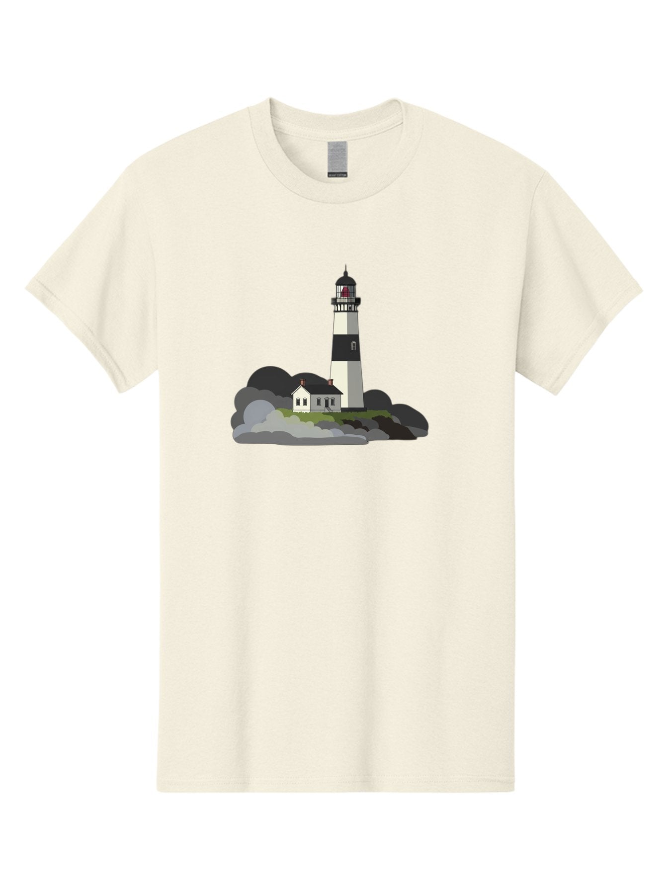 Lighthouse-3 Men'S Graphic Tee, 100% Cotton, Comfortable Casual Summer Wear, Machine Washable, Vintage Camera, Old Camera, Antique Camera, Black Camera, Classic Photography, Photography Equipment, Nostalgic Device, Film Camera, Camera Art Bag707