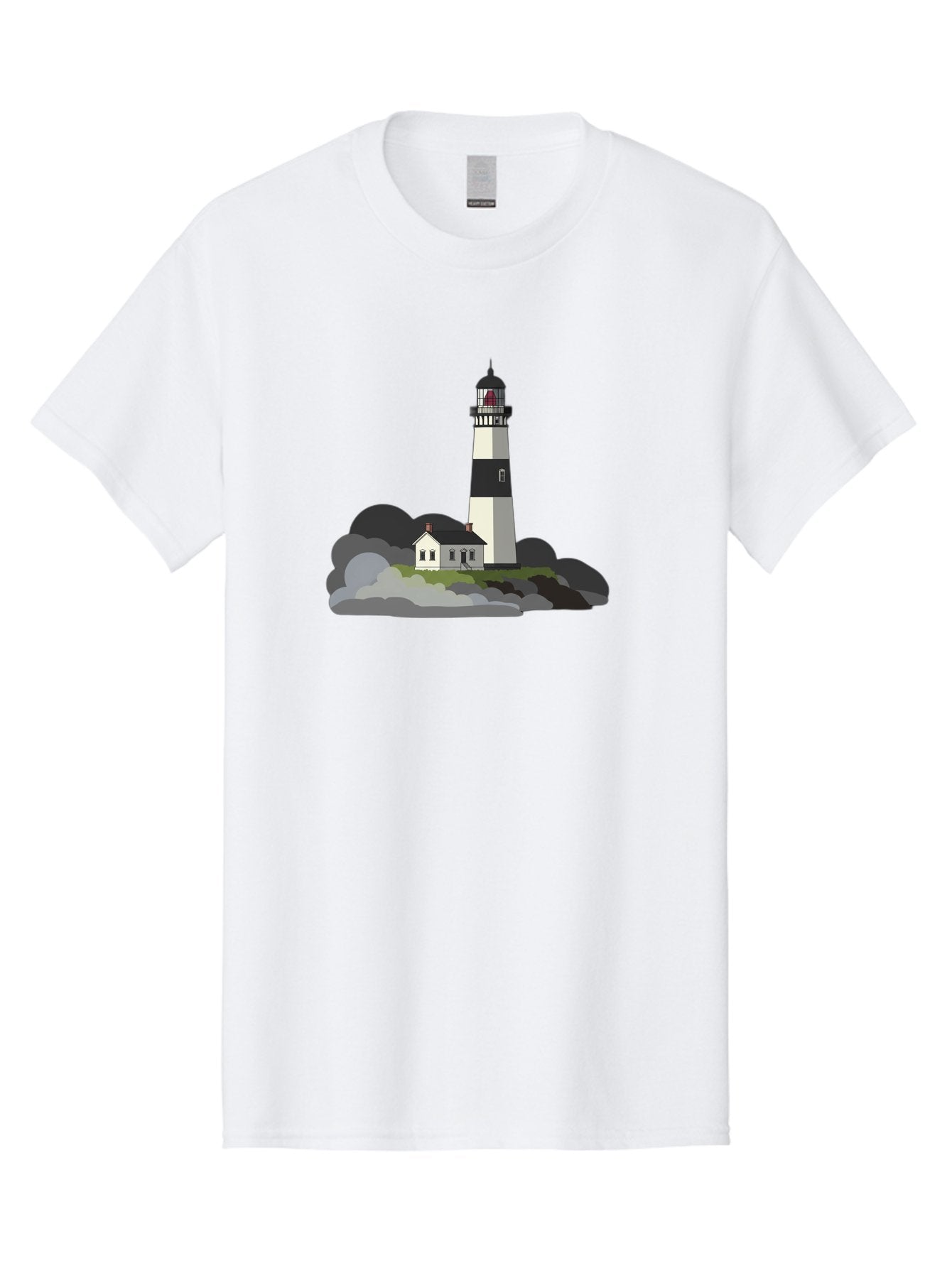 Lighthouse-3 Men'S Graphic Tee, 100% Cotton, Comfortable Casual Summer Wear, Machine Washable, Vintage Camera, Old Camera, Antique Camera, Black Camera, Classic Photography, Photography Equipment, Nostalgic Device, Film Camera, Camera Art Bag707 7