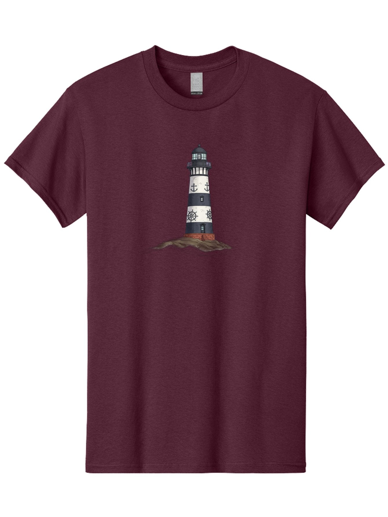 Lighthouse-6 Men'S Graphic Tee, 100% Cotton, Comfortable Casual Summer Wear, Machine Washable, Vintage Camera, Old Camera, Antique Camera, Black Camera, Classic Photography, Photography Equipment, Nostalgic Device, Film Camera, Camera Art Bag710 8