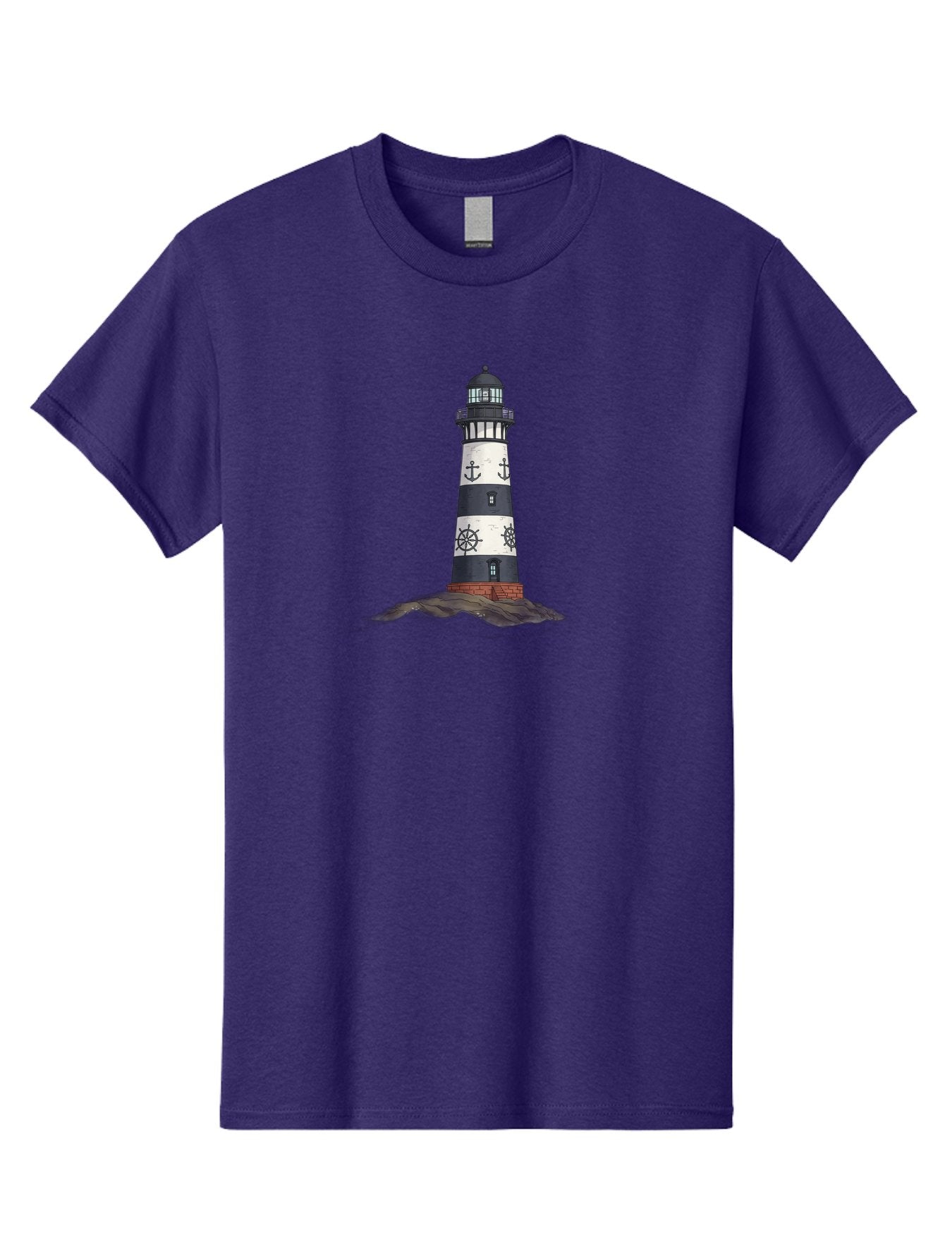 Lighthouse-6 Men'S Graphic Tee, 100% Cotton, Comfortable Casual Summer Wear, Machine Washable, Vintage Camera, Old Camera, Antique Camera, Black Camera, Classic Photography, Photography Equipment, Nostalgic Device, Film Camera, Camera Art Bag710 15