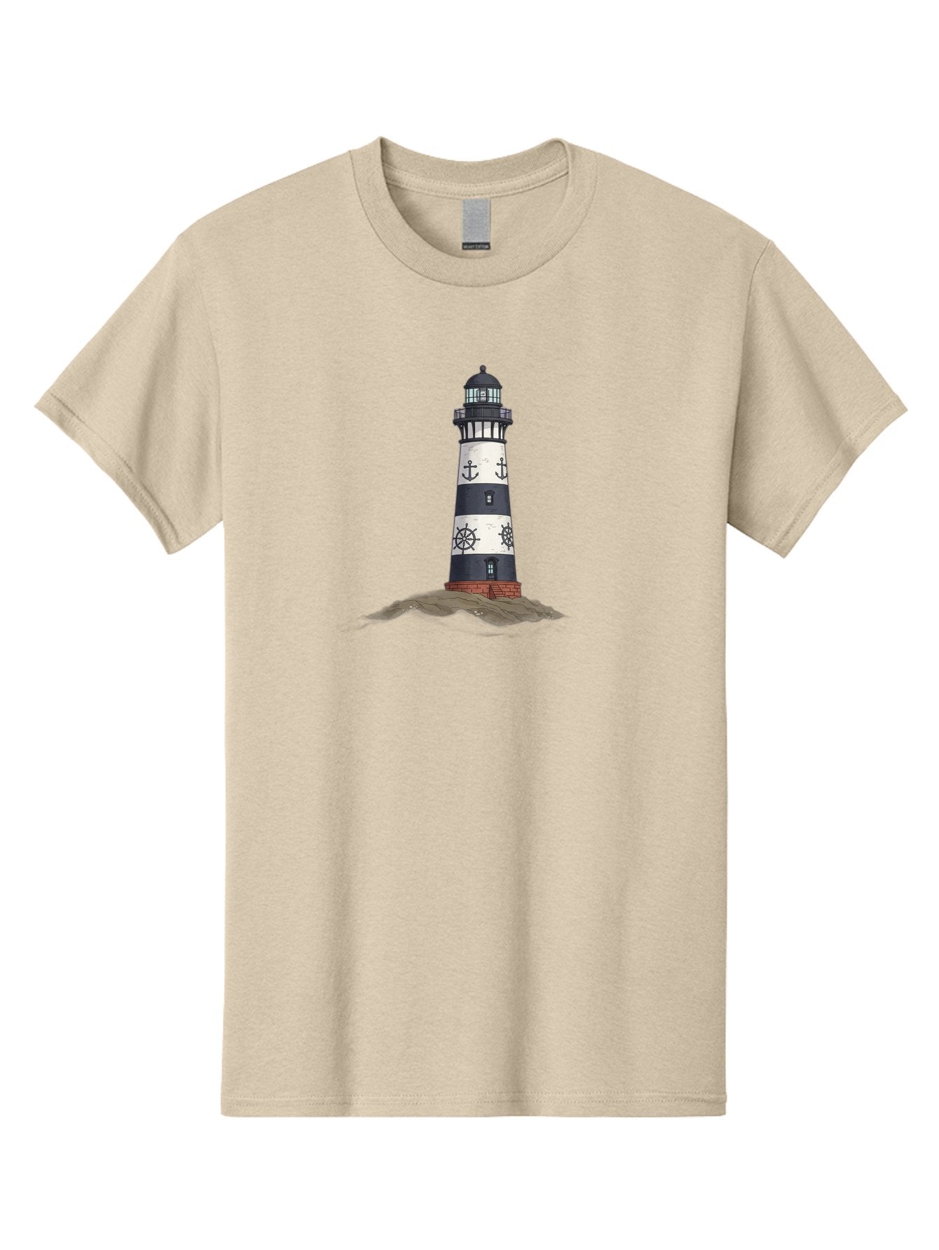 Lighthouse-6 Men'S Graphic Tee, 100% Cotton, Comfortable Casual Summer Wear, Machine Washable, Vintage Camera, Old Camera, Antique Camera, Black Camera, Classic Photography, Photography Equipment, Nostalgic Device, Film Camera, Camera Art Bag710 5