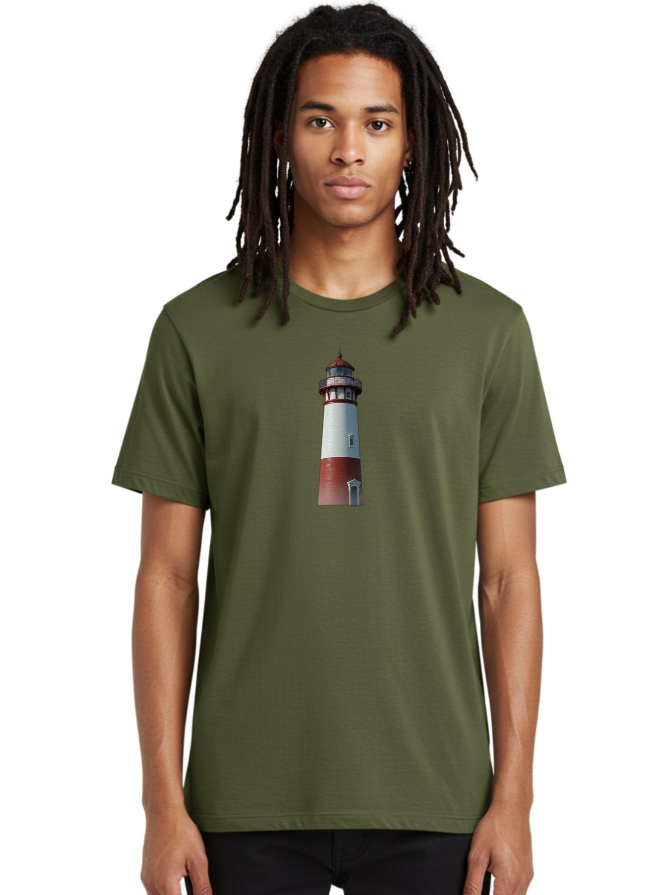 Lighthouse-8 Men'S Graphic Tee, 100% Cotton, Comfortable Casual Summer Wear, Machine Washable, Vintage Camera, Old Camera, Antique Camera, Black Camera, Classic Photography, Photography Equipment, Nostalgic Device, Film Camera, Camera Art Bag712 19