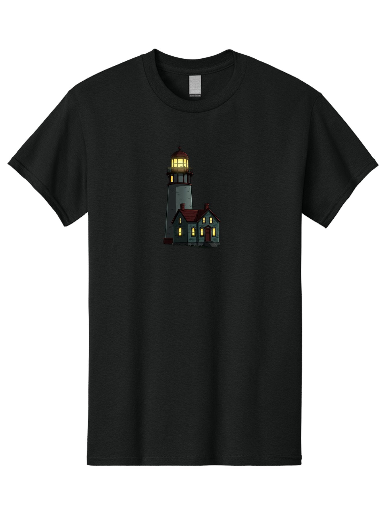 Lighthouse-And-House Men'S Graphic Tee, 100% Cotton, Comfortable Casual Summer Wear, Machine Washable, Vintage Camera, Old Camera, Antique Camera, Black Camera, Classic Photography, Photography Equipment, Nostalgic Device, Film Camera, Bag714 5