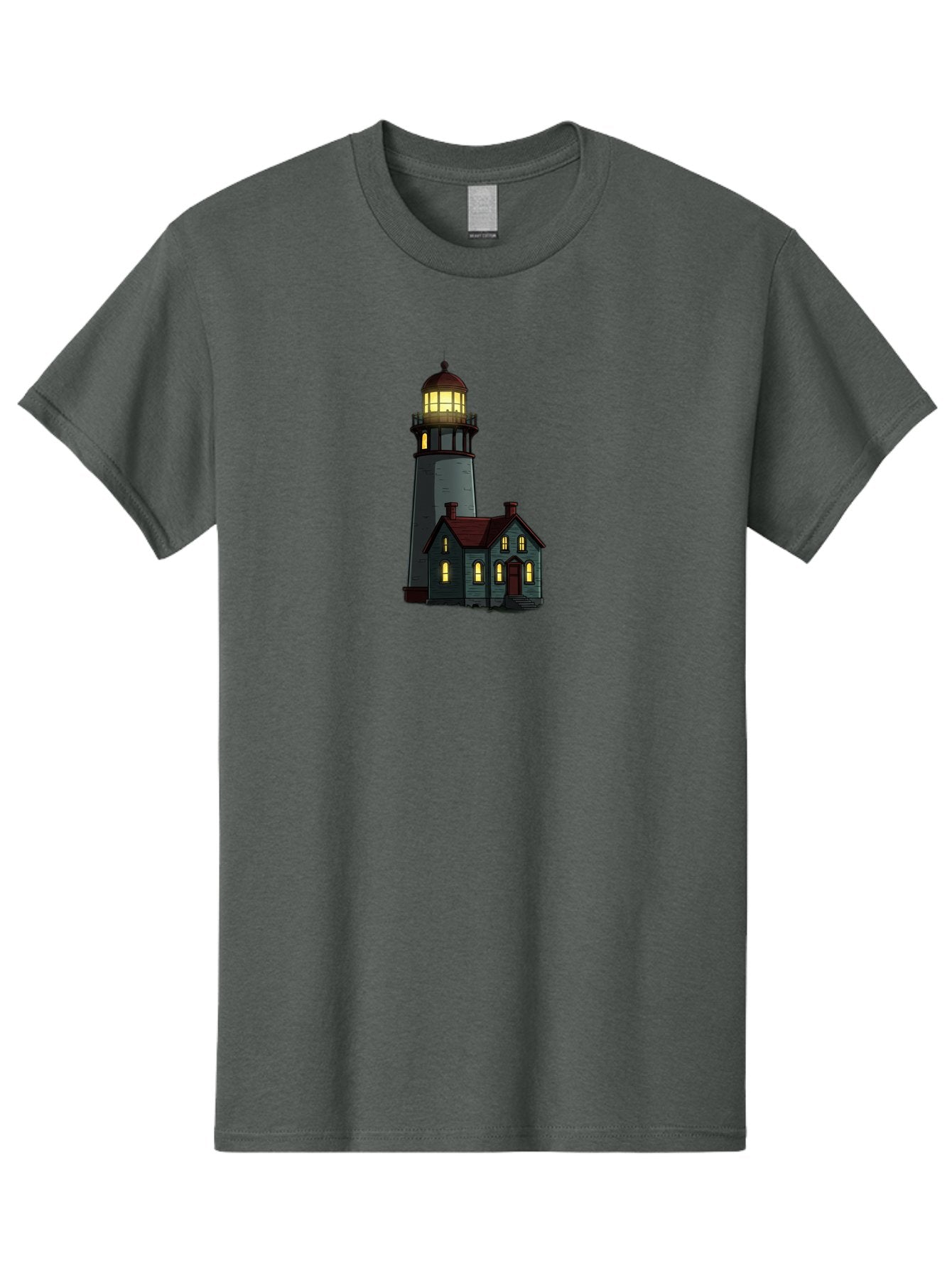 Lighthouse-And-House Men'S Graphic Tee, 100% Cotton, Comfortable Casual Summer Wear, Machine Washable, Vintage Camera, Old Camera, Antique Camera, Black Camera, Classic Photography, Photography Equipment, Nostalgic Device, Film Camera, Bag714 6