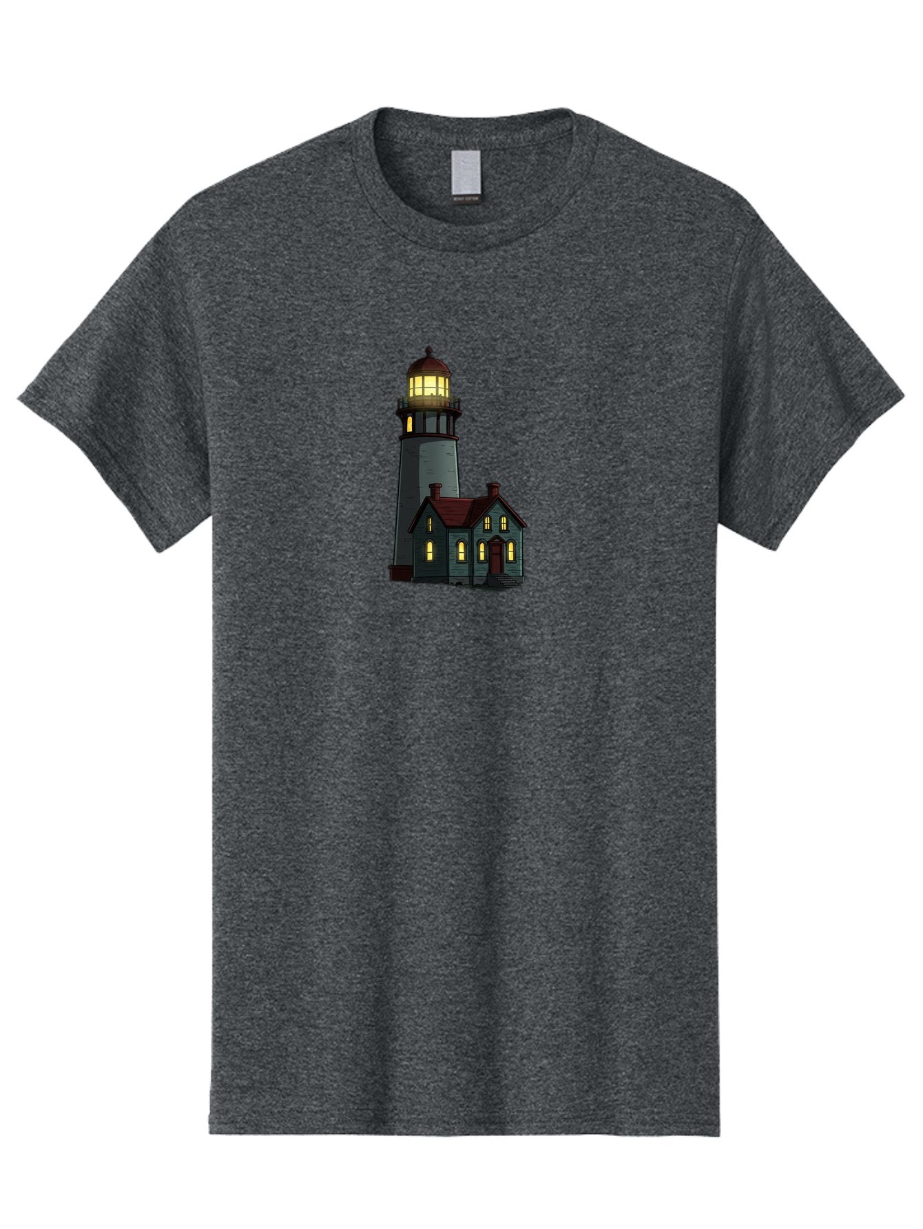 Lighthouse-And-House Men'S Graphic Tee, 100% Cotton, Comfortable Casual Summer Wear, Machine Washable, Vintage Camera, Old Camera, Antique Camera, Black Camera, Classic Photography, Photography Equipment, Nostalgic Device, Film Camera, Bag714 15