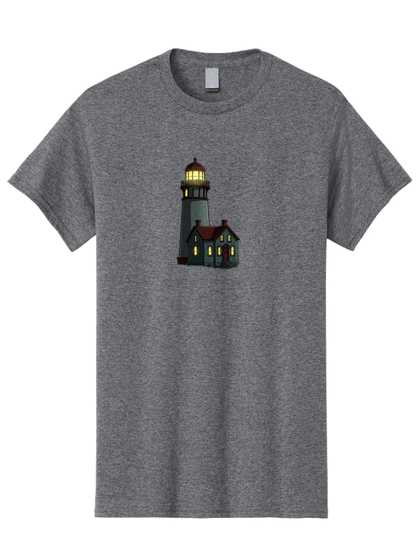 Lighthouse-And-House Men'S Graphic Tee, 100% Cotton, Comfortable Casual Summer Wear, Machine Washable, Vintage Camera, Old Camera, Antique Camera, Black Camera, Classic Photography, Photography Equipment, Nostalgic Device, Film Camera, Bag714