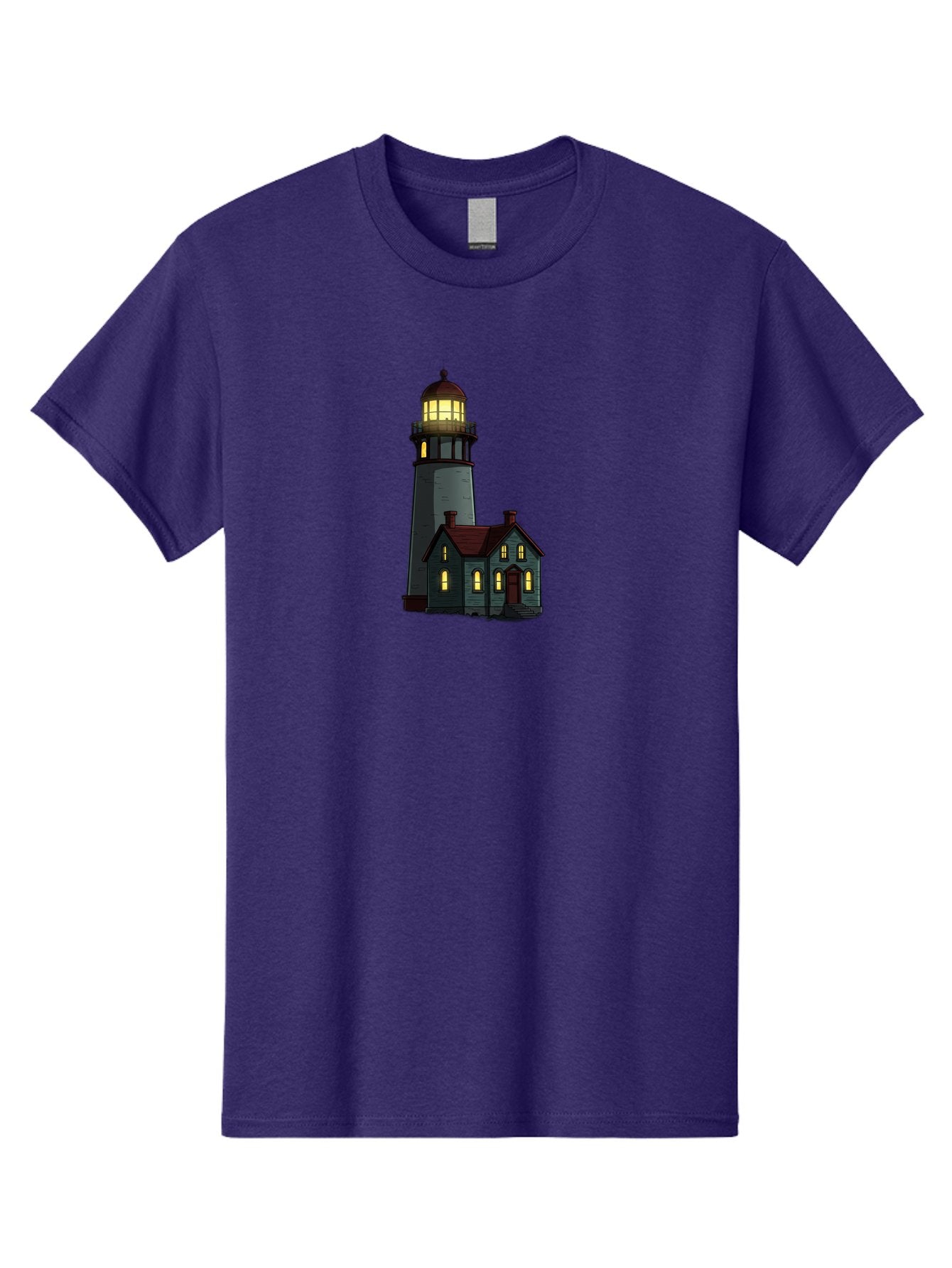Lighthouse-And-House Men'S Graphic Tee, 100% Cotton, Comfortable Casual Summer Wear, Machine Washable, Vintage Camera, Old Camera, Antique Camera, Black Camera, Classic Photography, Photography Equipment, Nostalgic Device, Film Camera, Bag714