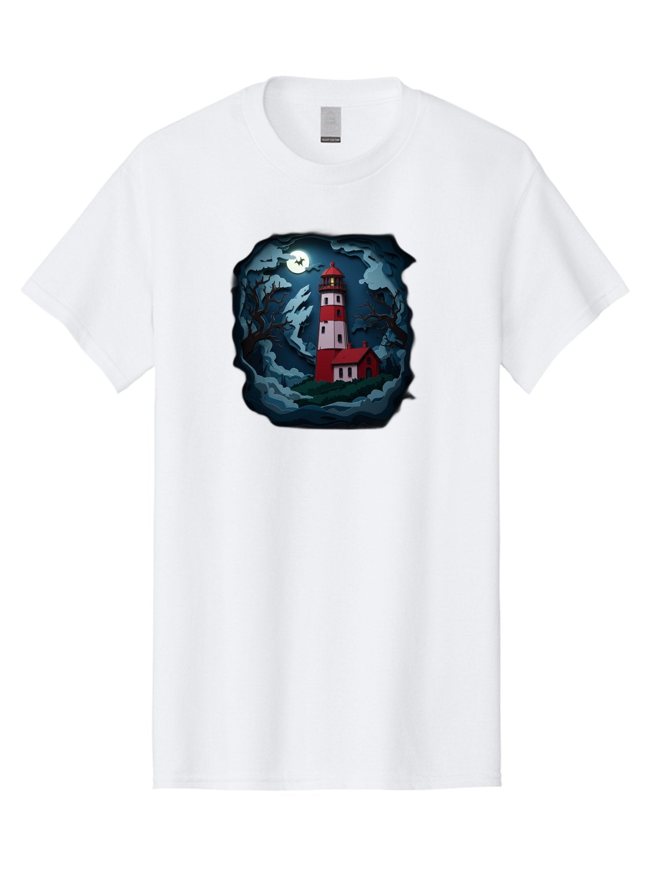 Lighthouse-At-Night Men'S Graphic Tee, 100% Cotton, Comfortable Casual Summer Wear, Machine Washable, Vintage Camera, Old Camera, Antique Camera, Black Camera, Classic Photography, Photography Equipment, Nostalgic Device, Film Camera, Bag715 6