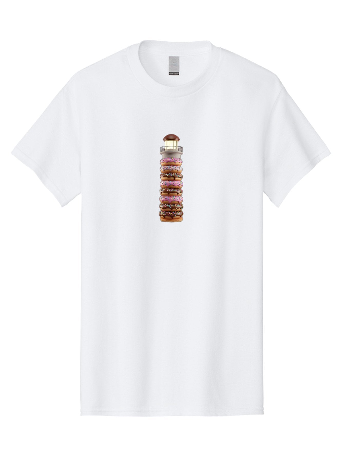 Lighthouse-Donuts Men'S Graphic Tee, 100% Cotton, Comfortable Casual Summer Wear, Machine Washable, Vintage Camera, Old Camera, Antique Camera, Black Camera, Classic Photography, Photography Equipment, Nostalgic Device, Film Camera, Camera Art Bag717