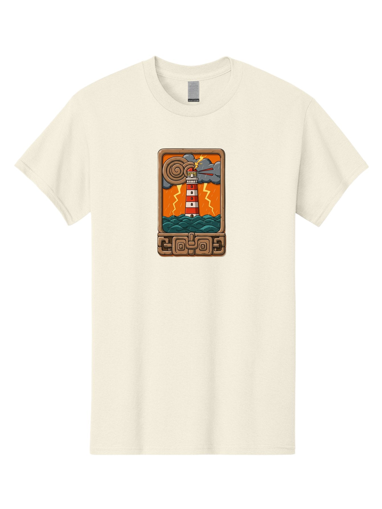 Lighthouse-Icon Men'S Graphic Tee, 100% Cotton, Comfortable Casual Summer Wear, Machine Washable, Vintage Camera, Old Camera, Antique Camera, Black Camera, Classic Photography, Photography Equipment, Nostalgic Device, Film Camera, Camera Art Bag720 6