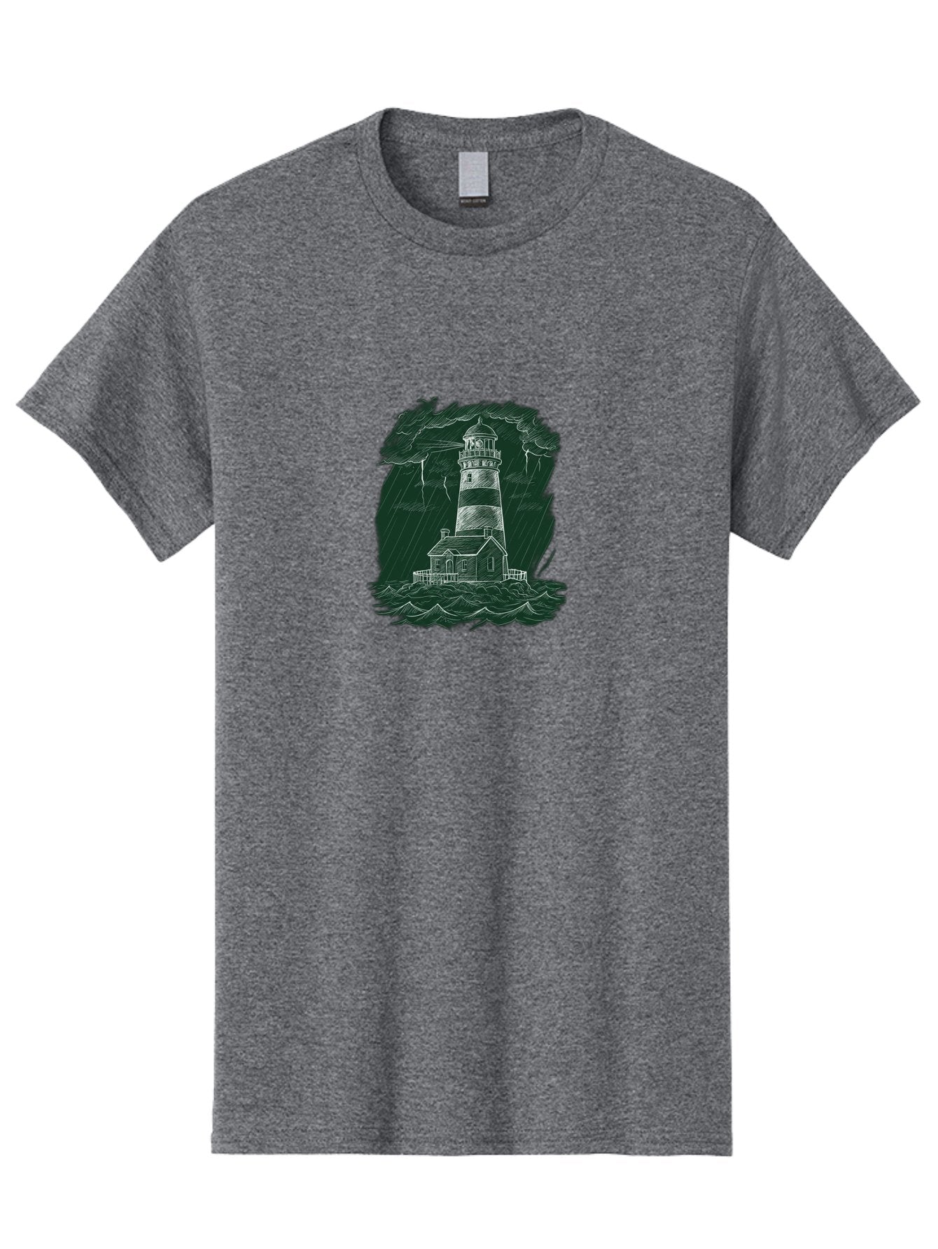 Lighthouse-In-Storm-1 Men'S Graphic Tee, 100% Cotton, Comfortable Casual Summer Wear, Machine Washable, Vintage Camera, Old Camera, Antique Camera, Black Camera, Classic Photography, Photography Equipment, Nostalgic Device, Film Camera, Bag721 7