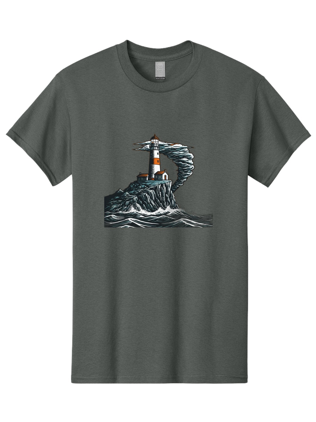 Lighthouse-In-Storm Men'S Graphic Tee, 100% Cotton, Comfortable Casual Summer Wear, Machine Washable, Vintage Camera, Old Camera, Antique Camera, Black Camera, Classic Photography, Photography Equipment, Nostalgic Device, Film Camera, Bag722 12