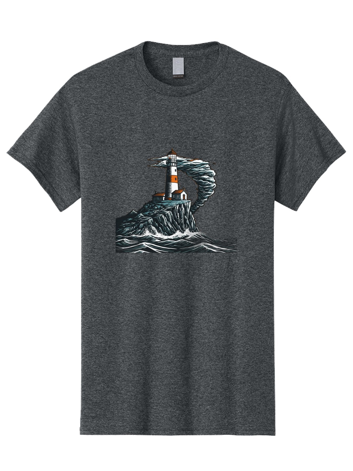 Lighthouse-In-Storm Men'S Graphic Tee, 100% Cotton, Comfortable Casual Summer Wear, Machine Washable, Vintage Camera, Old Camera, Antique Camera, Black Camera, Classic Photography, Photography Equipment, Nostalgic Device, Film Camera, Bag722 13