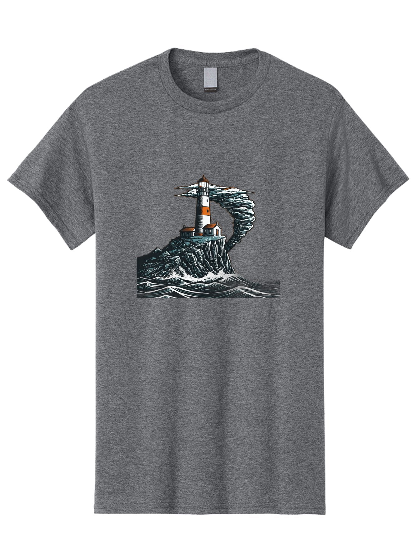 Lighthouse-In-Storm Men'S Graphic Tee, 100% Cotton, Comfortable Casual Summer Wear, Machine Washable, Vintage Camera, Old Camera, Antique Camera, Black Camera, Classic Photography, Photography Equipment, Nostalgic Device, Film Camera, Bag722 11