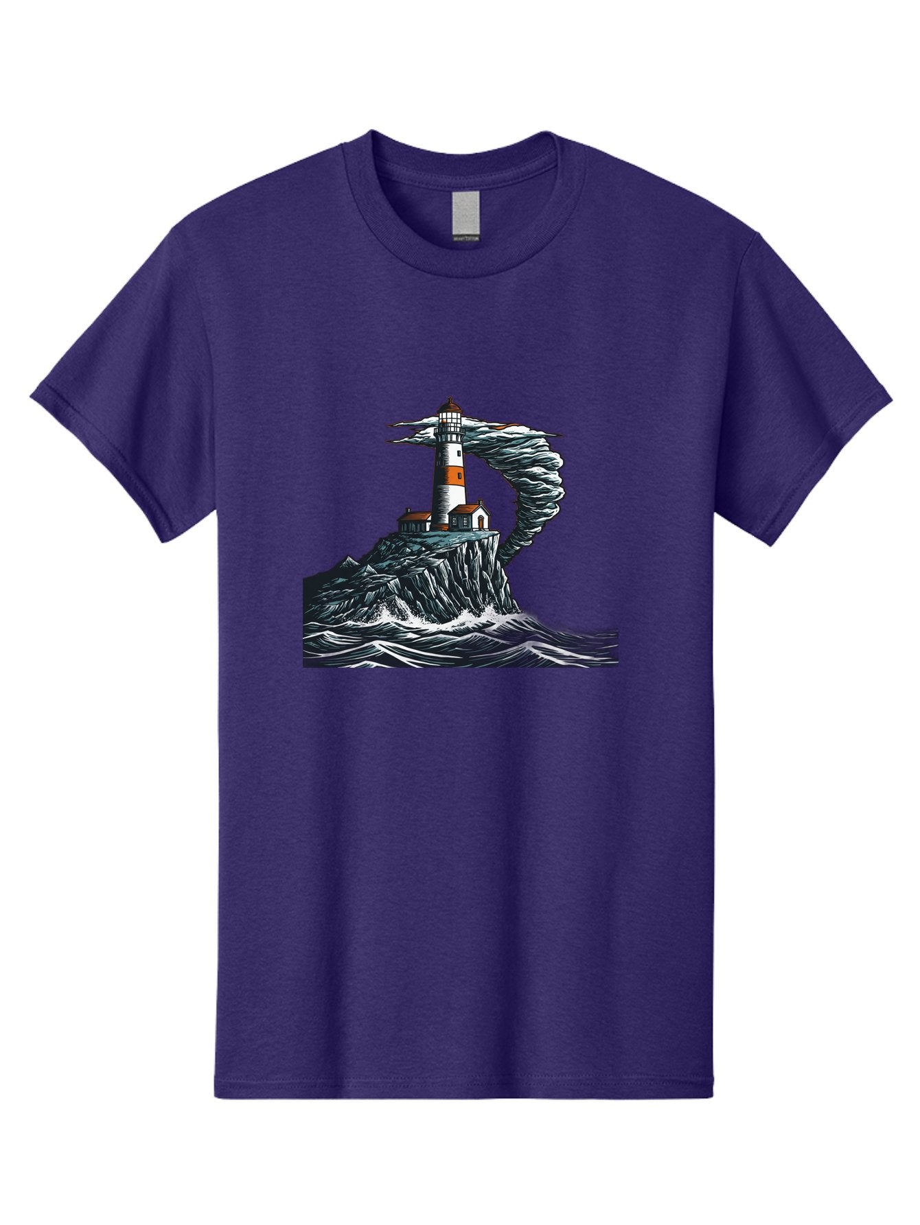 Lighthouse-In-Storm Men'S Graphic Tee, 100% Cotton, Comfortable Casual Summer Wear, Machine Washable, Vintage Camera, Old Camera, Antique Camera, Black Camera, Classic Photography, Photography Equipment, Nostalgic Device, Film Camera, Bag722 3