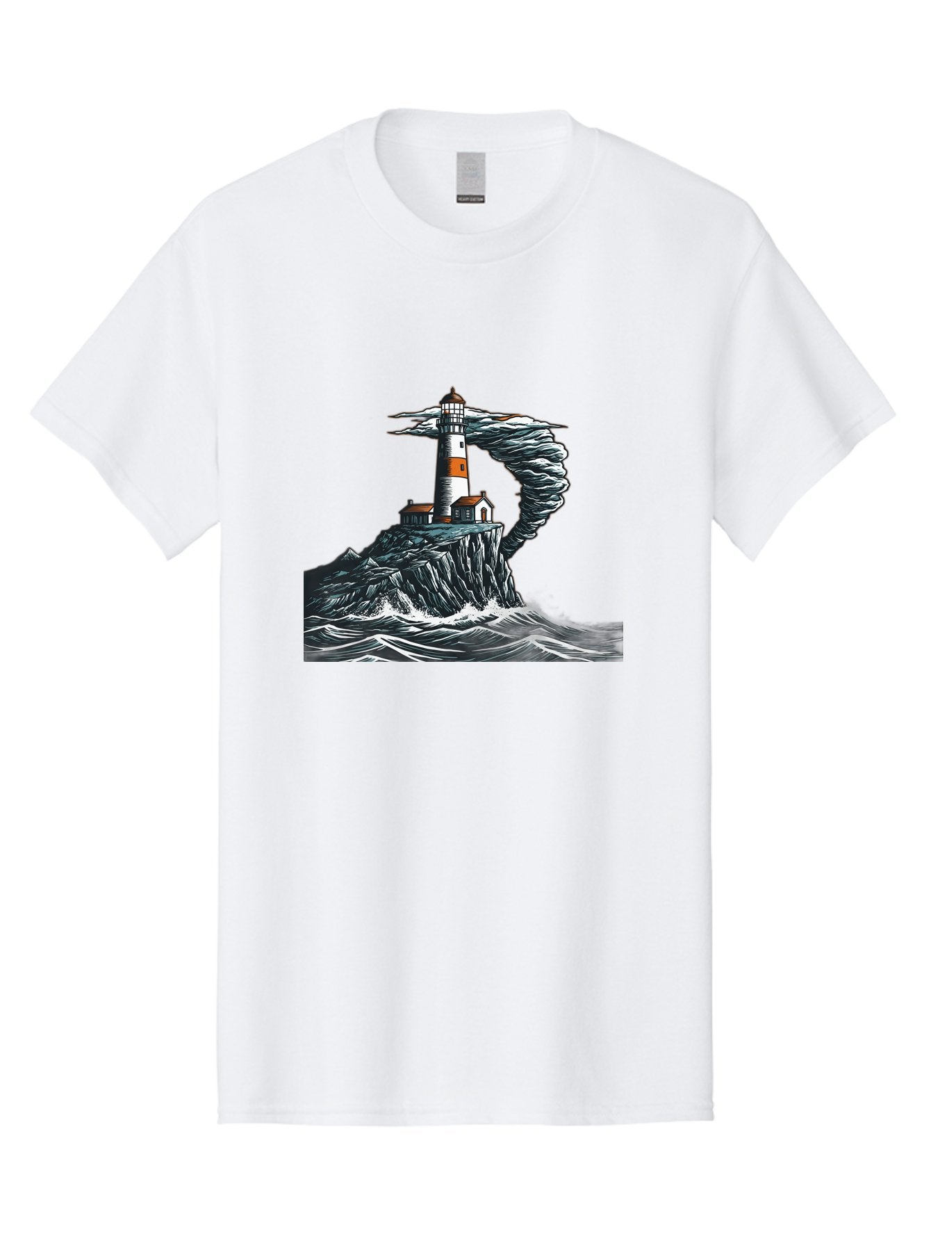 Lighthouse-In-Storm Men'S Graphic Tee, 100% Cotton, Comfortable Casual Summer Wear, Machine Washable, Vintage Camera, Old Camera, Antique Camera, Black Camera, Classic Photography, Photography Equipment, Nostalgic Device, Film Camera, Bag722 15