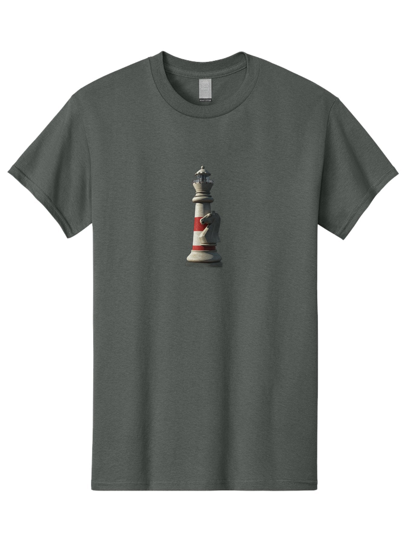 Lighthouse-Knight-Chess-Piece Men'S Graphic Tee, 100% Cotton, Comfortable Casual Summer Wear, Machine Washable, Vintage Camera, Old Camera, Antique Camera, Black Camera, Classic Photography, Photography Equipment, Nostalgic Device, Bag723 12