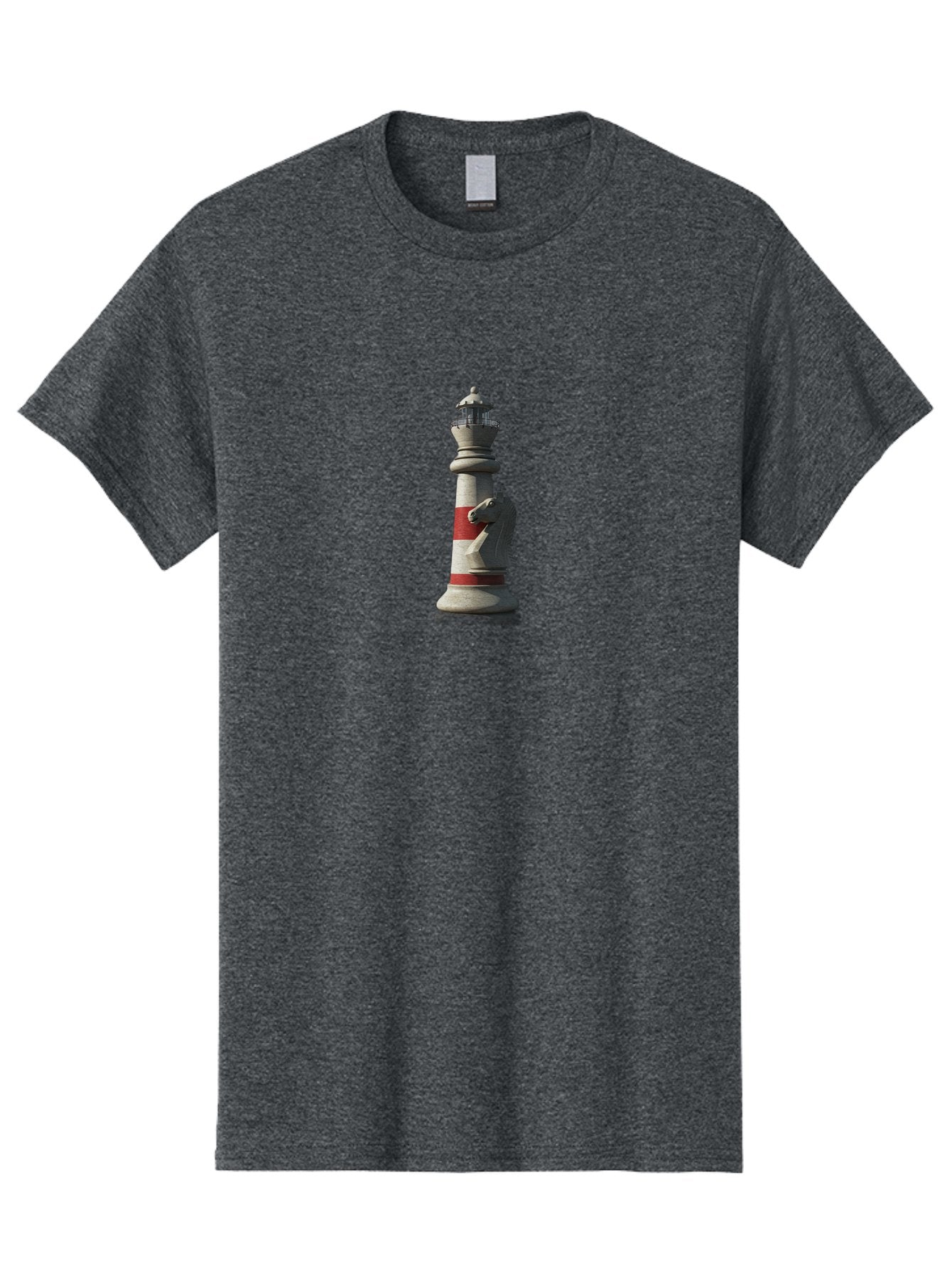 Lighthouse-Knight-Chess-Piece Men'S Graphic Tee, 100% Cotton, Comfortable Casual Summer Wear, Machine Washable, Vintage Camera, Old Camera, Antique Camera, Black Camera, Classic Photography, Photography Equipment, Nostalgic Device, Bag723