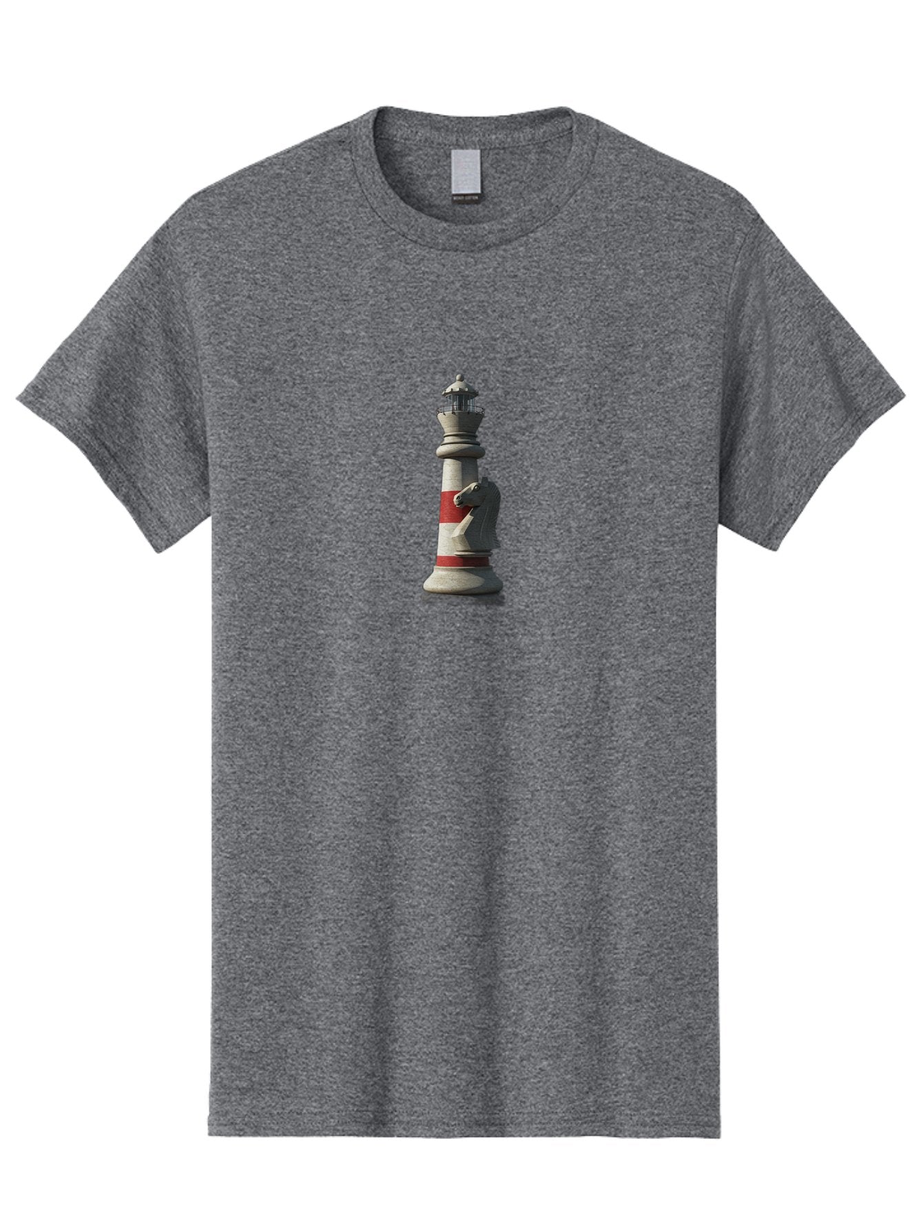 Lighthouse-Knight-Chess-Piece Men'S Graphic Tee, 100% Cotton, Comfortable Casual Summer Wear, Machine Washable, Vintage Camera, Old Camera, Antique Camera, Black Camera, Classic Photography, Photography Equipment, Nostalgic Device, Bag723 13