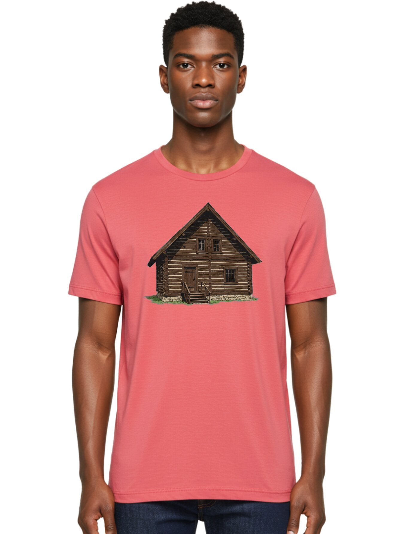 Log-Cabin Men'S Graphic Tee, 100% Cotton, Comfortable Casual Summer Wear, Machine Washable, Vintage Camera, Old Camera, Antique Camera, Black Camera, Classic Photography, Photography Equipment, Nostalgic Device, Film Camera, Camera Art Bag730 18