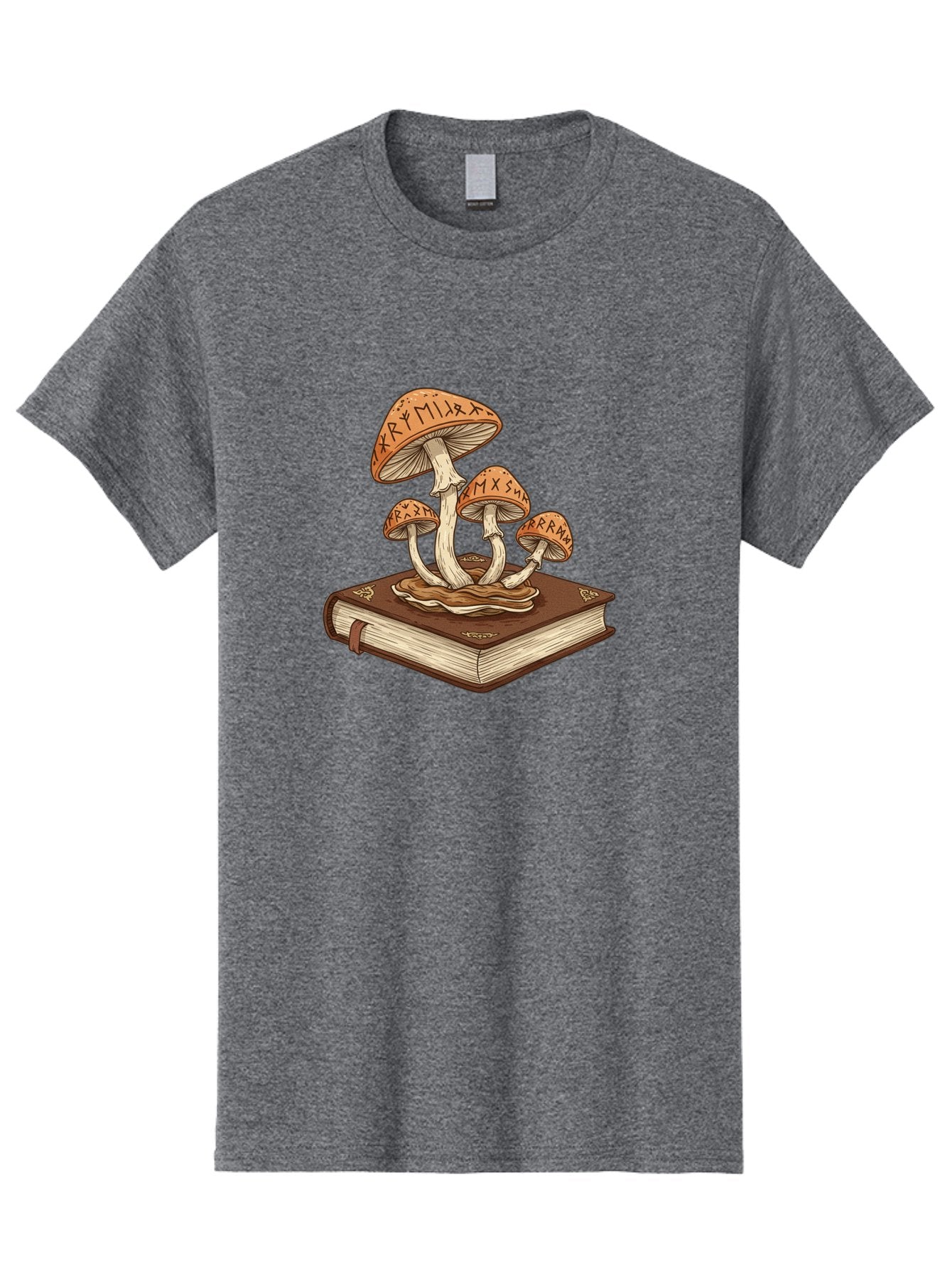 Magic-Mushrooms-On-Book Men'S Graphic Tee, 100% Cotton, Comfortable Casual Summer Wear, Machine Washable, Vintage Camera, Old Camera, Antique Camera, Black Camera, Classic Photography, Photography Equipment, Nostalgic Device, Film Camera, Bag741 5