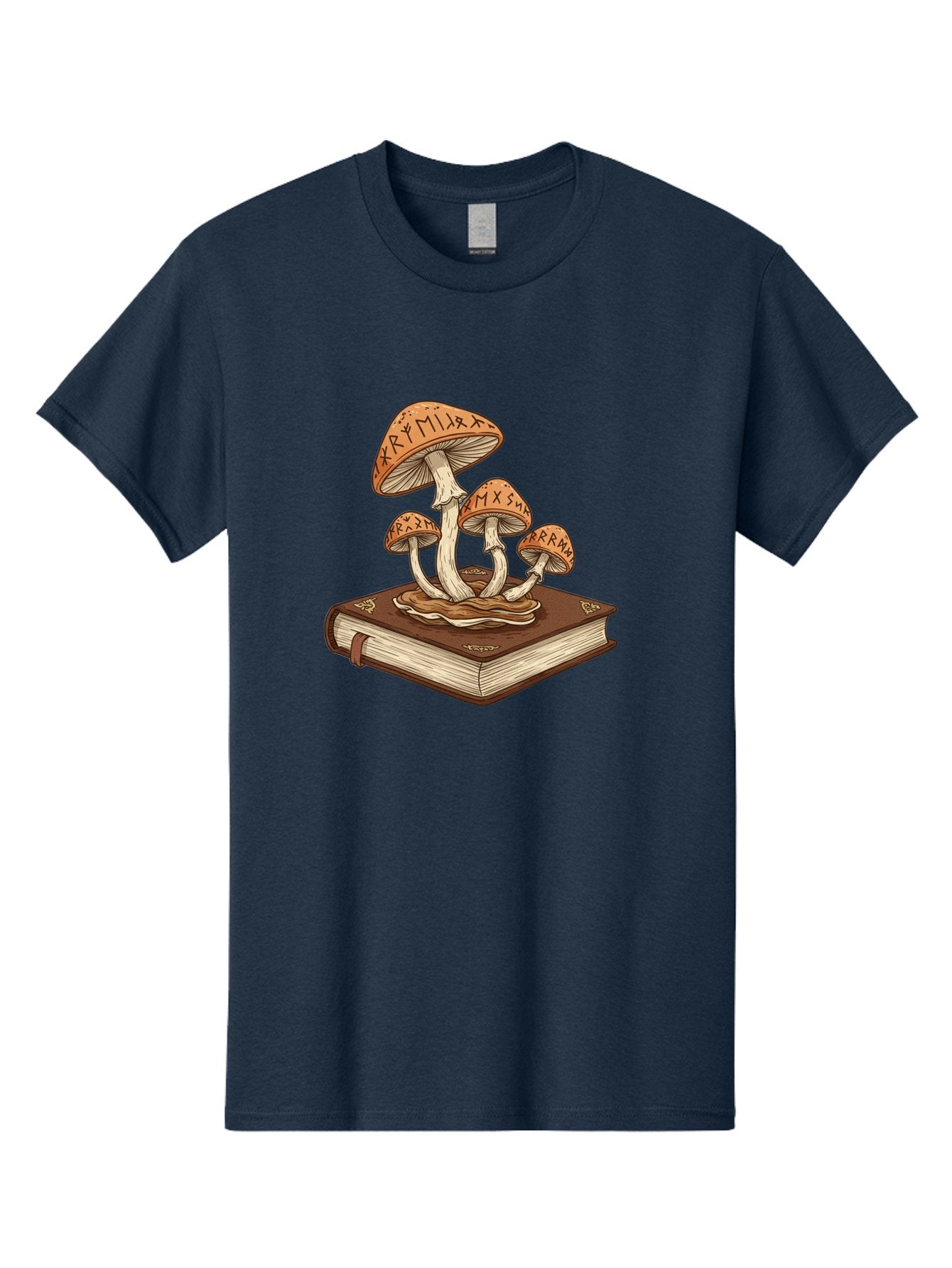 Magic-Mushrooms-On-Book Men'S Graphic Tee, 100% Cotton, Comfortable Casual Summer Wear, Machine Washable, Vintage Camera, Old Camera, Antique Camera, Black Camera, Classic Photography, Photography Equipment, Nostalgic Device, Film Camera, Bag741 8