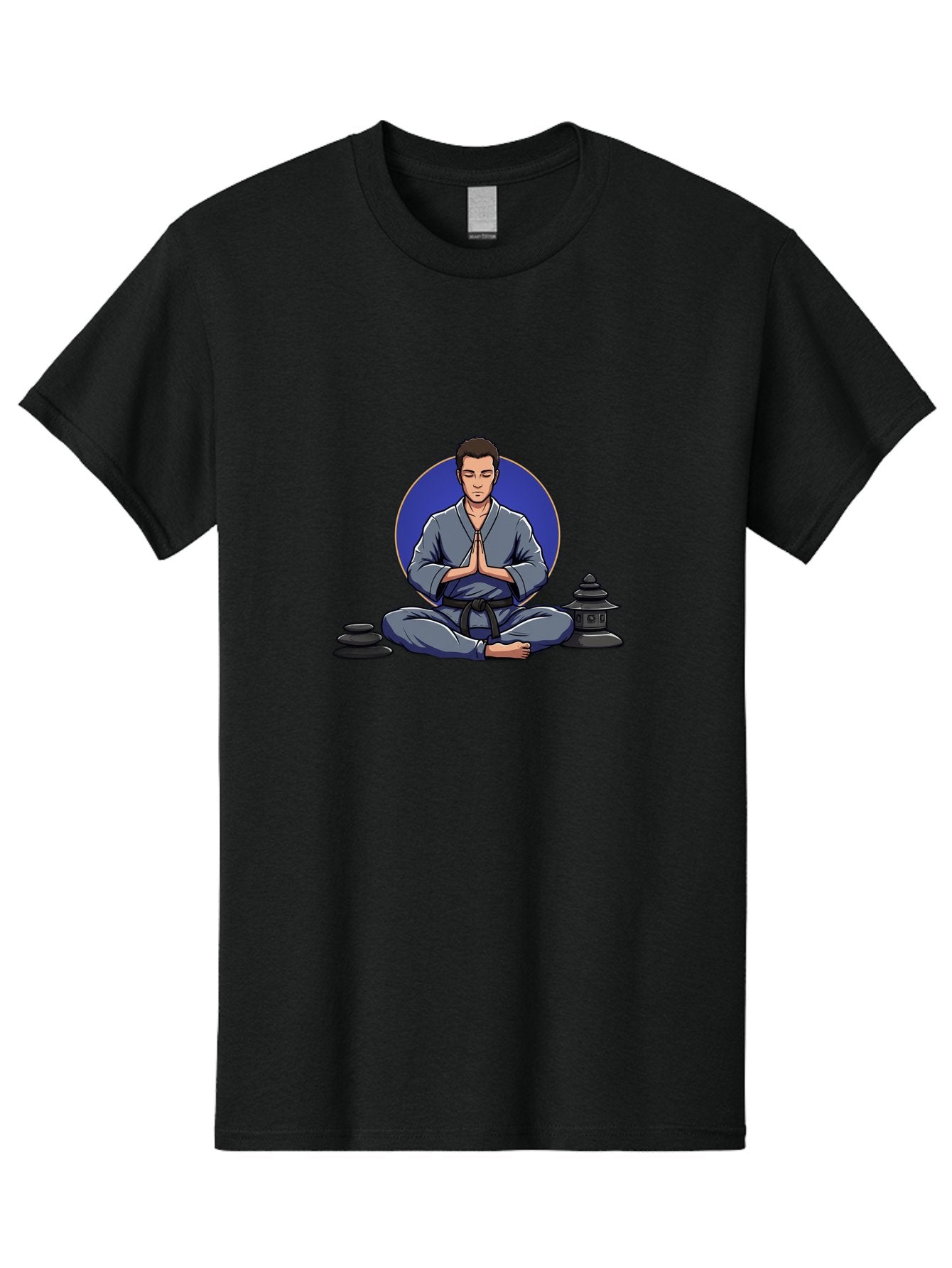 Man-Meditating Men'S Graphic Tee, 100% Cotton, Comfortable Casual Summer Wear, Machine Washable, Vintage Camera, Old Camera, Antique Camera, Black Camera, Classic Photography, Photography Equipment, Nostalgic Device, Film Camera, Camera Art Bag747 12