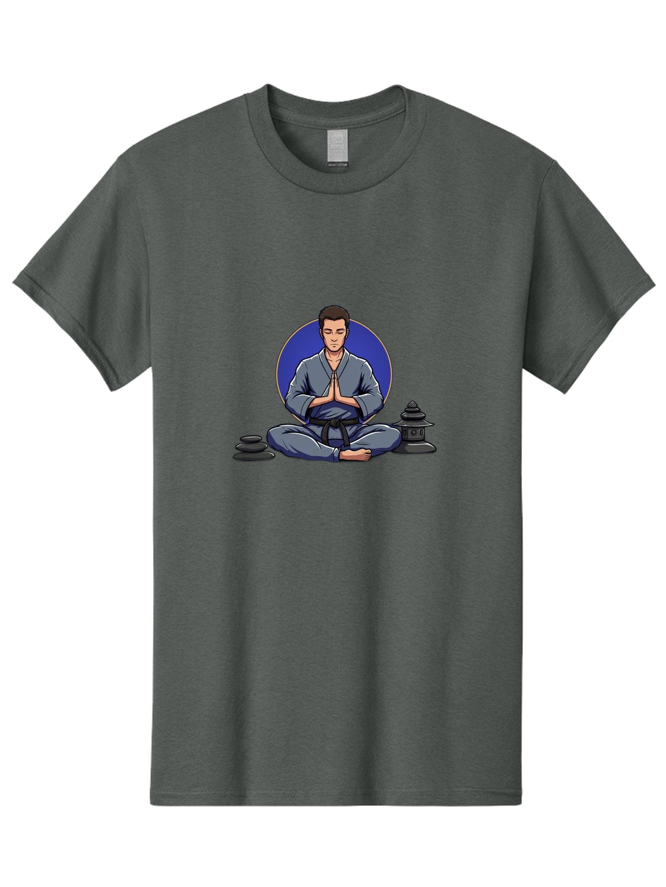 Man-Meditating Men'S Graphic Tee, 100% Cotton, Comfortable Casual Summer Wear, Machine Washable, Vintage Camera, Old Camera, Antique Camera, Black Camera, Classic Photography, Photography Equipment, Nostalgic Device, Film Camera, Camera Art Bag747 5