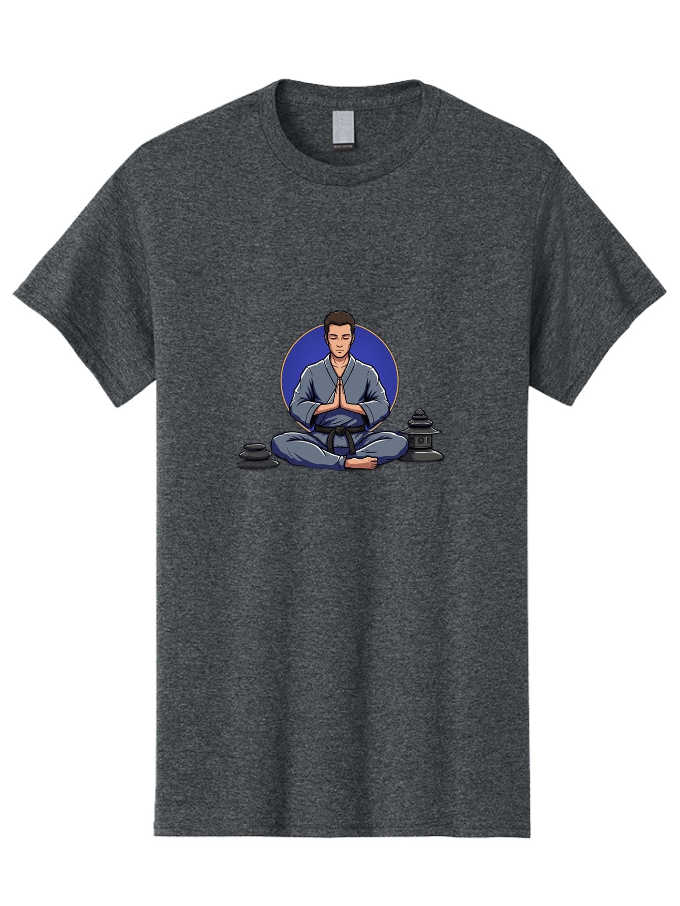 Man-Meditating Men'S Graphic Tee, 100% Cotton, Comfortable Casual Summer Wear, Machine Washable, Vintage Camera, Old Camera, Antique Camera, Black Camera, Classic Photography, Photography Equipment, Nostalgic Device, Film Camera, Camera Art Bag747 8